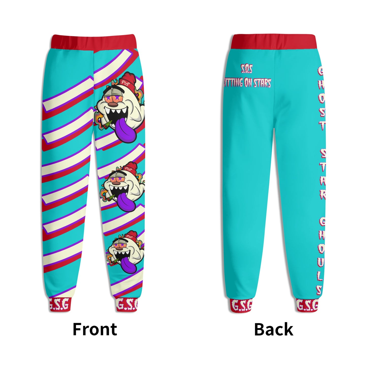 G.S.G Ghost Star Ghouls Mens Turquoise Sweatpants