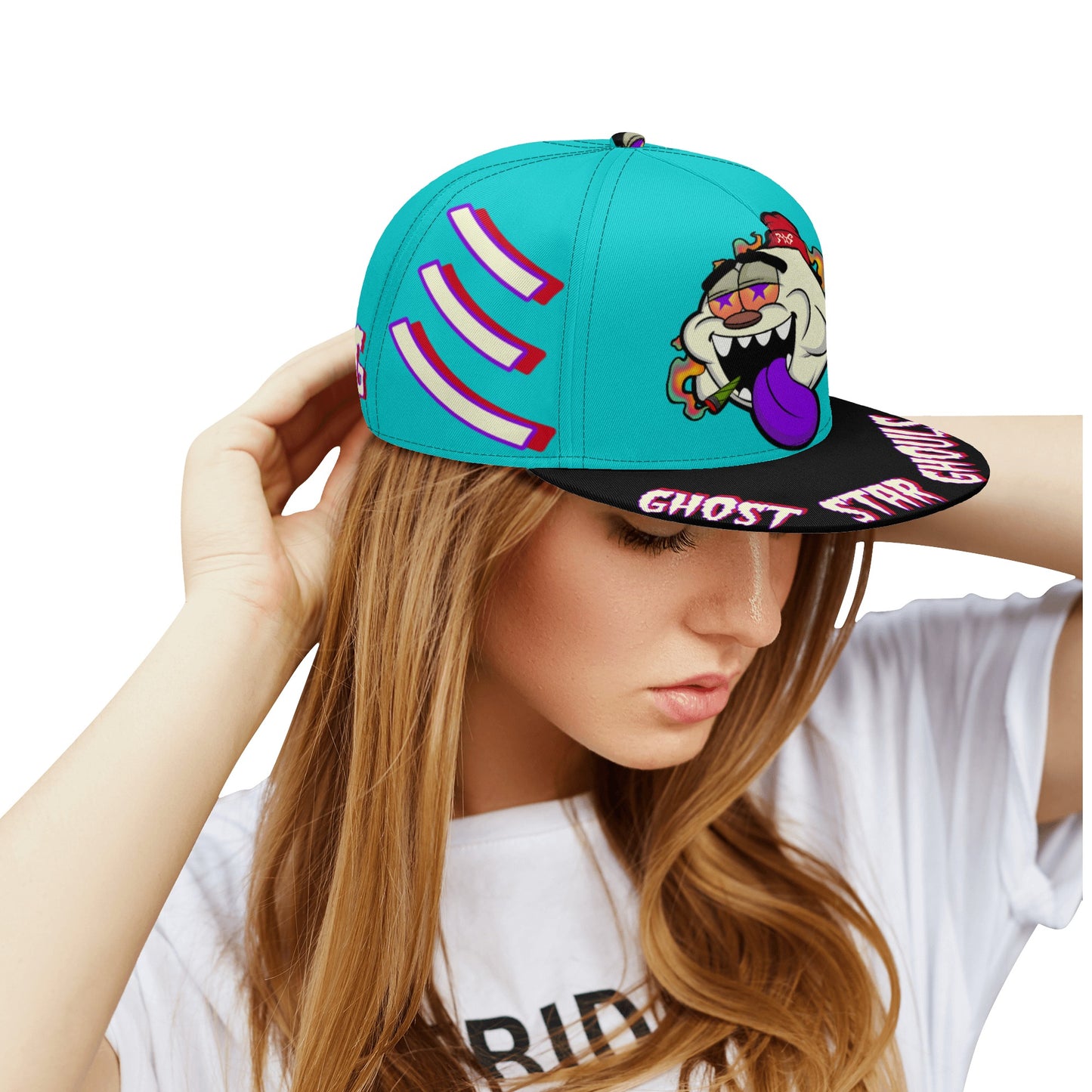 G.S.G Ghost Star Ghouls Turquoise Snapbacks