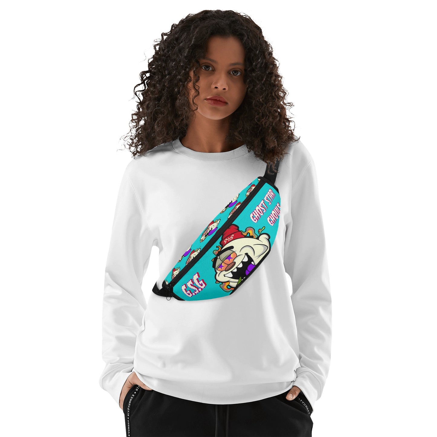 G.S.G Ghost Star Ghouls Turquoise Fanny Pack