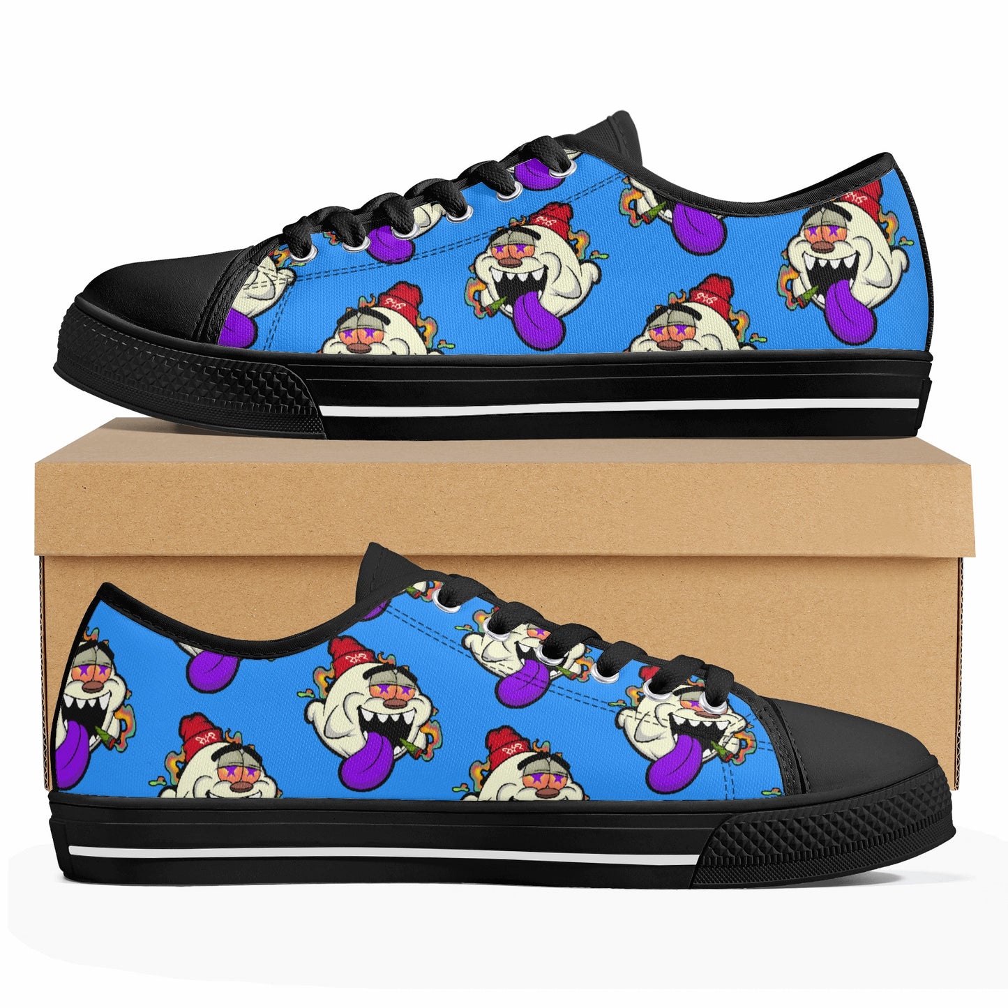 G.S.G Ghost Star Ghouls S.O.S Ghost Edition Mens Blue Low Top Star Kicks