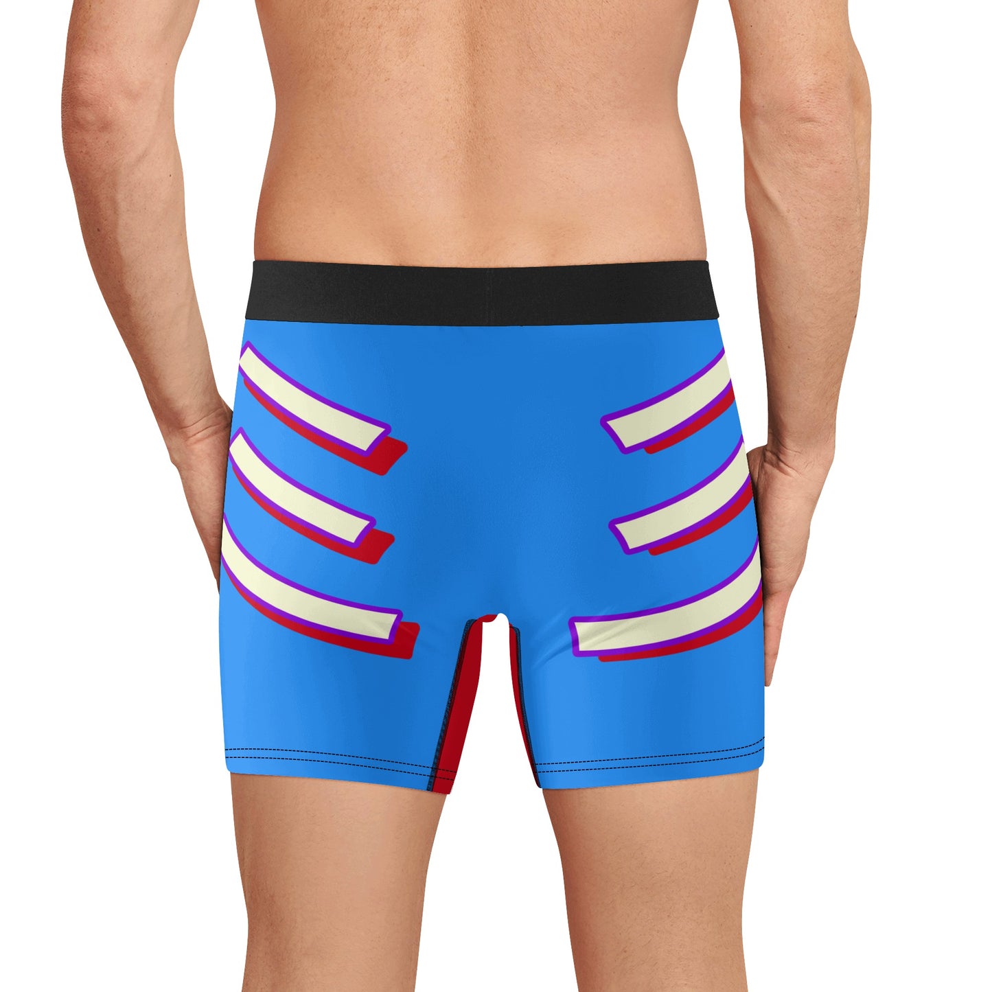 G.S.G Ghost Star Ghouls Mens Blue Classic Stretch Trunks & Underwear