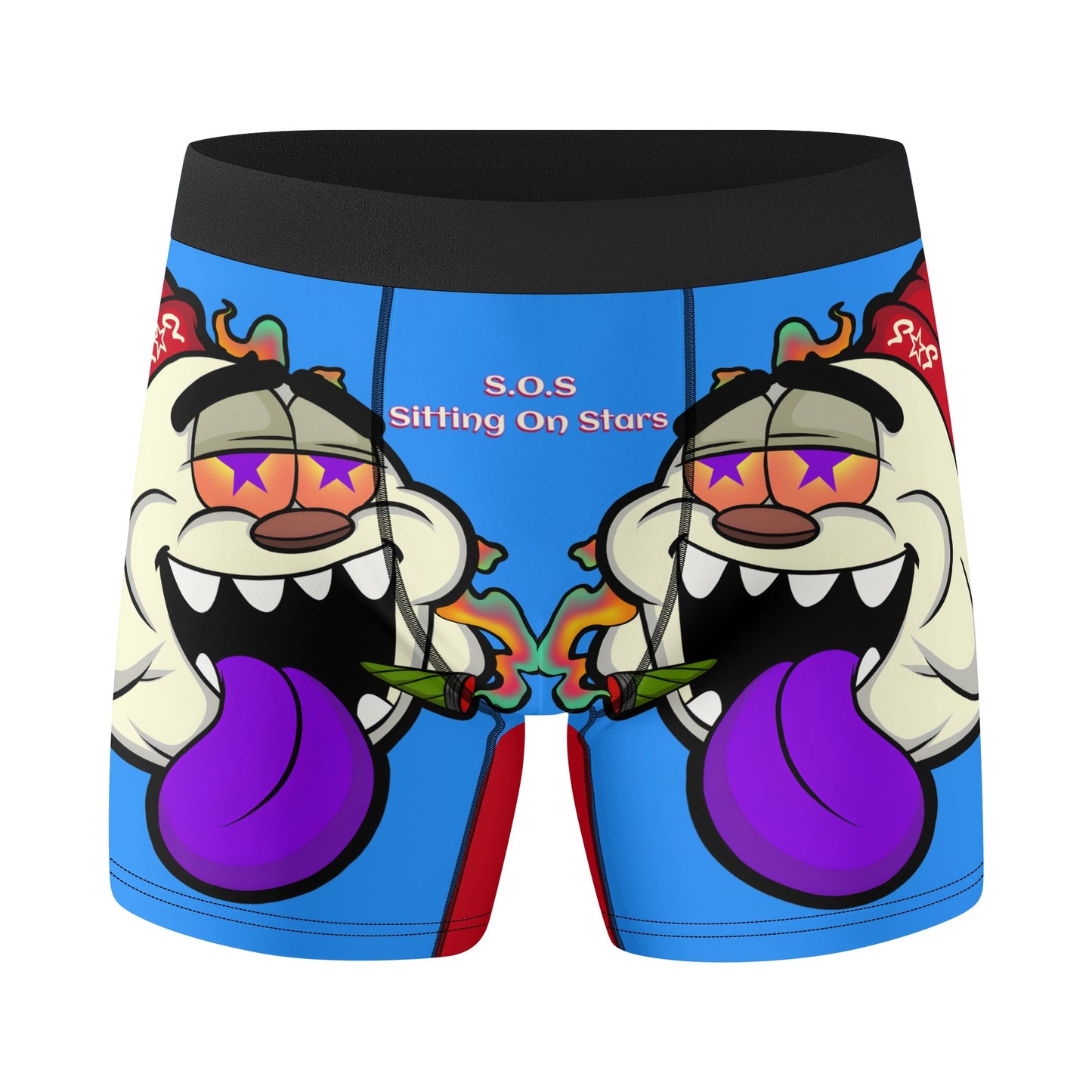 G.S.G Ghost Star Ghouls Mens Blue Classic Stretch Trunks & Underwear