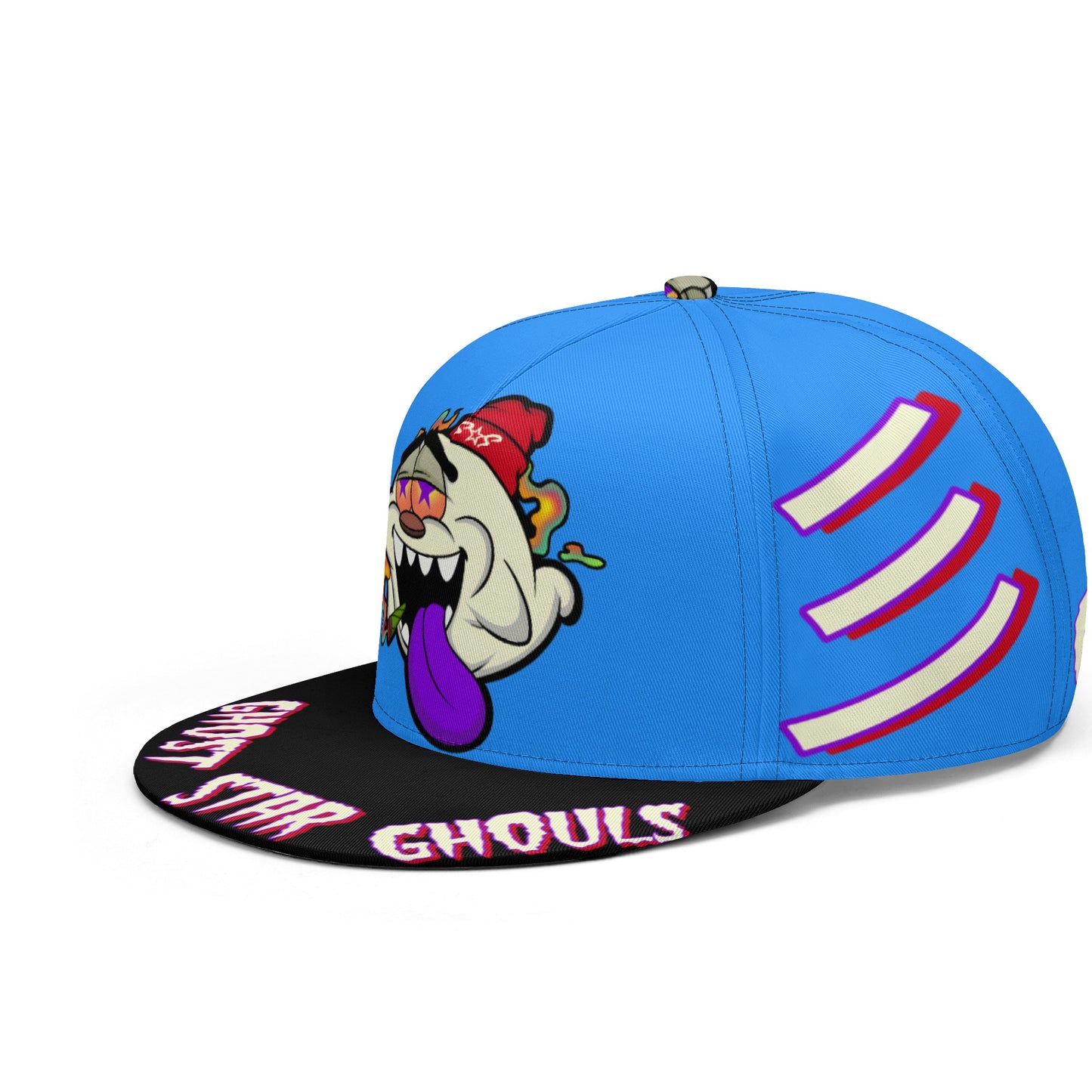 G.S.G Ghost Star Ghouls Blue Snapbacks