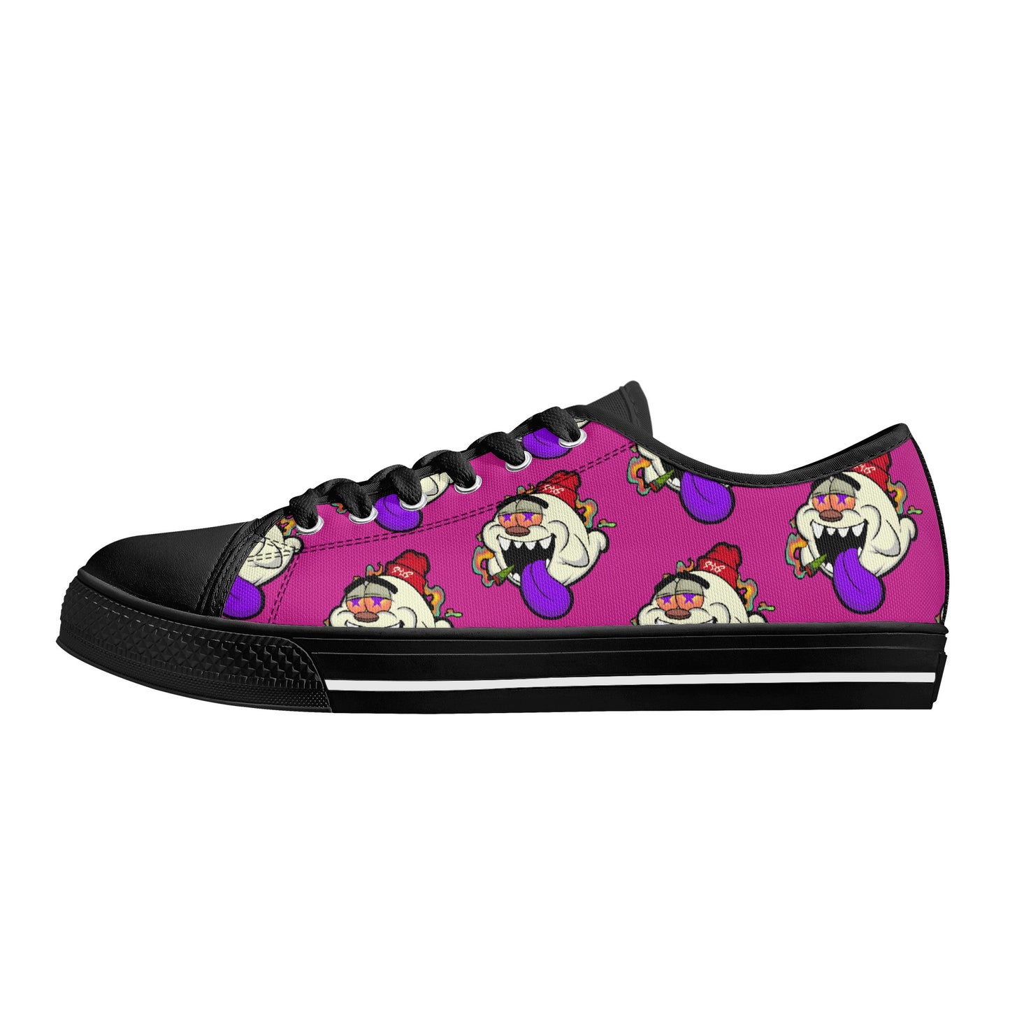 G.S.G Ghost Star Ghouls S.O.S Ghost Edition Mens Purple Low Top Star Kicks