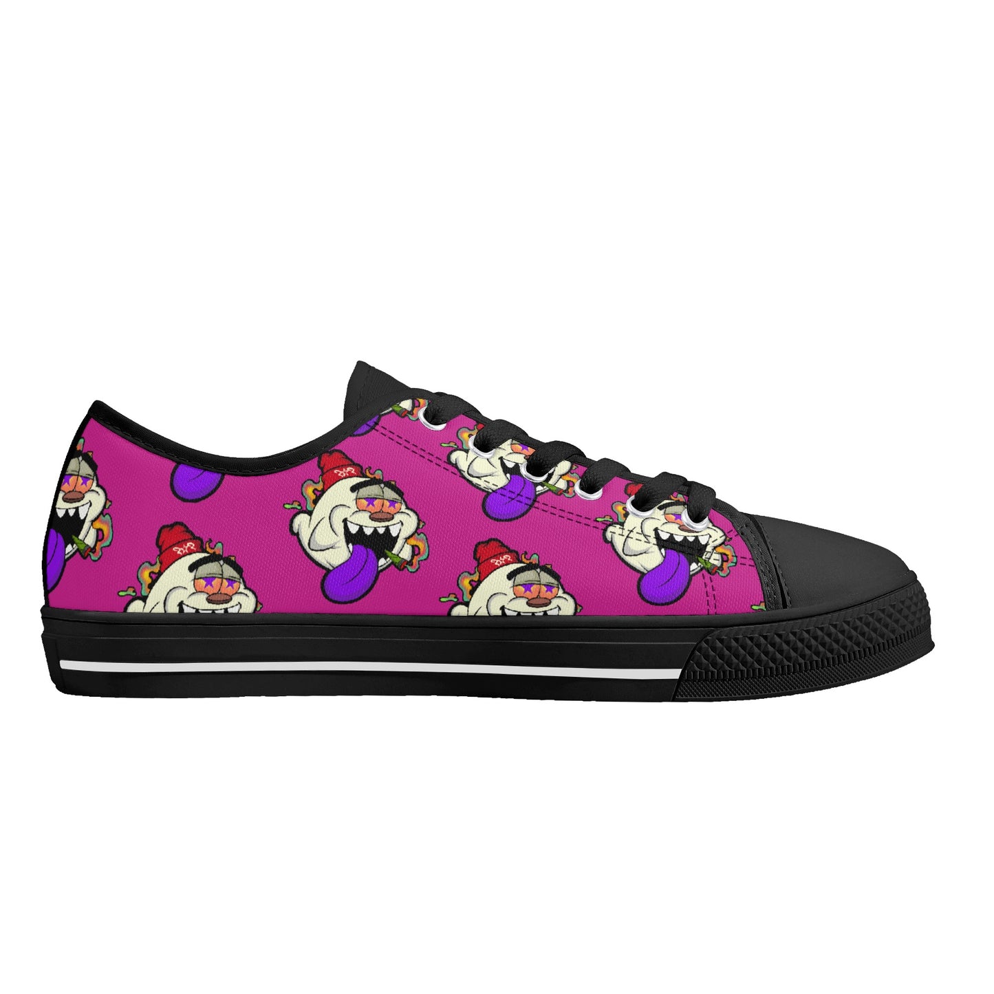 G.S.G Ghost Star Ghouls S.O.S Ghost Edition Mens Purple Low Top Star Kicks