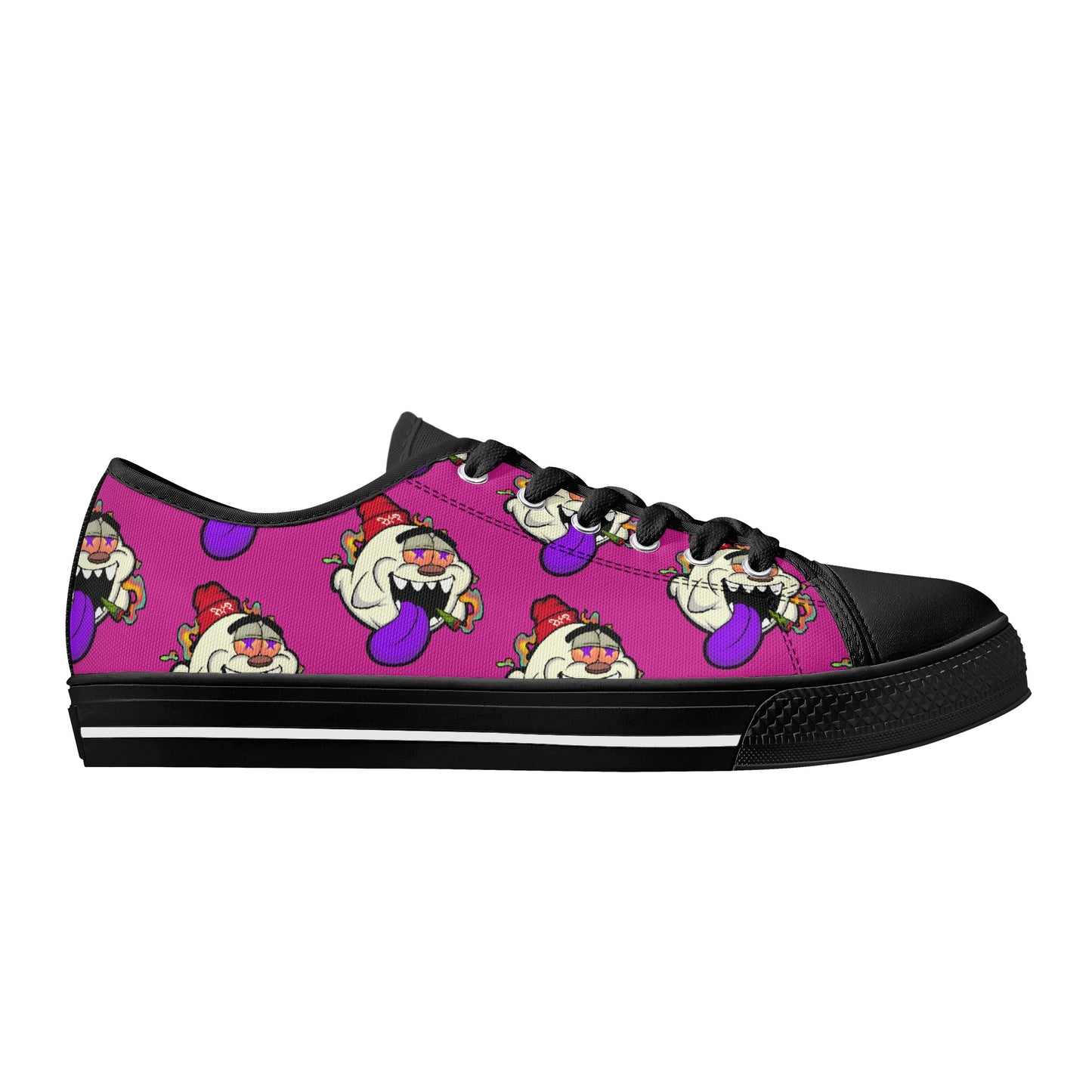 G.S.G Ghost Star Ghouls S.O.S Ghost Edition Mens Purple Low Top Star Kicks