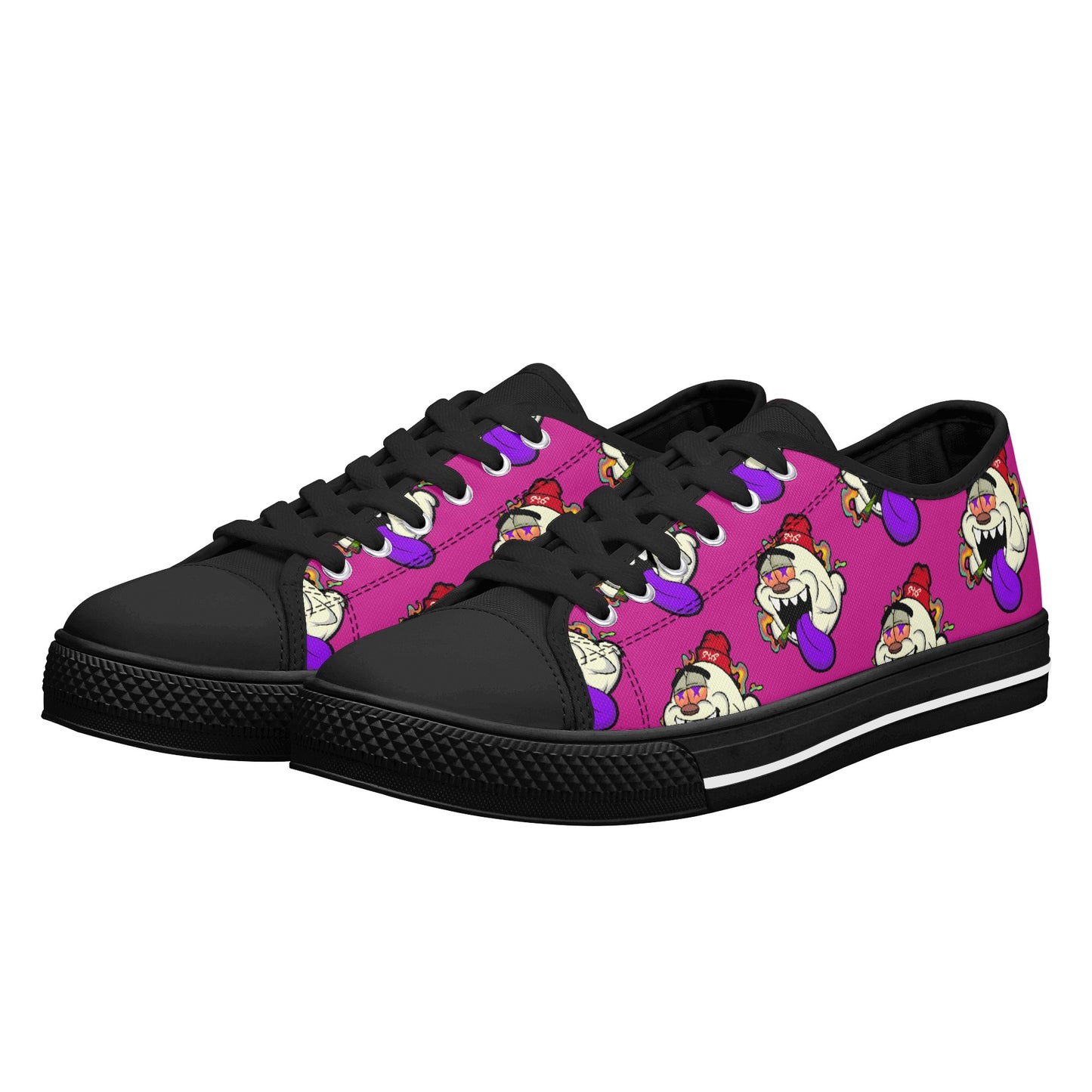 G.S.G Ghost Star Ghouls S.O.S Ghost Edition Mens Purple Low Top Star Kicks