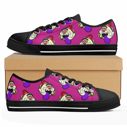 G.S.G Ghost Star Ghouls S.O.S Ghost Edition Mens Purple Low Top Star Kicks