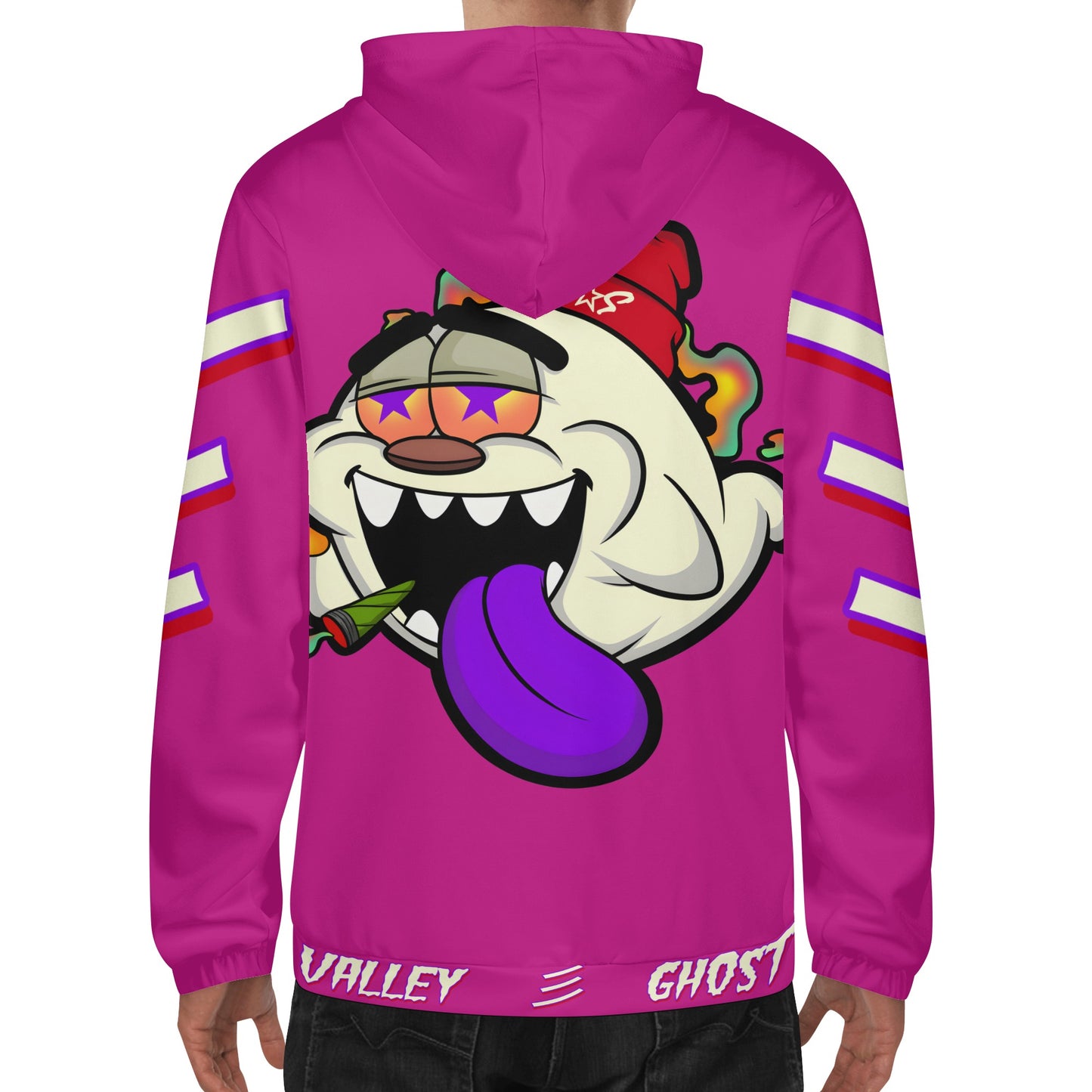 G.S.G Ghost Star Ghouls Mens Purple Lightweight Hoodie