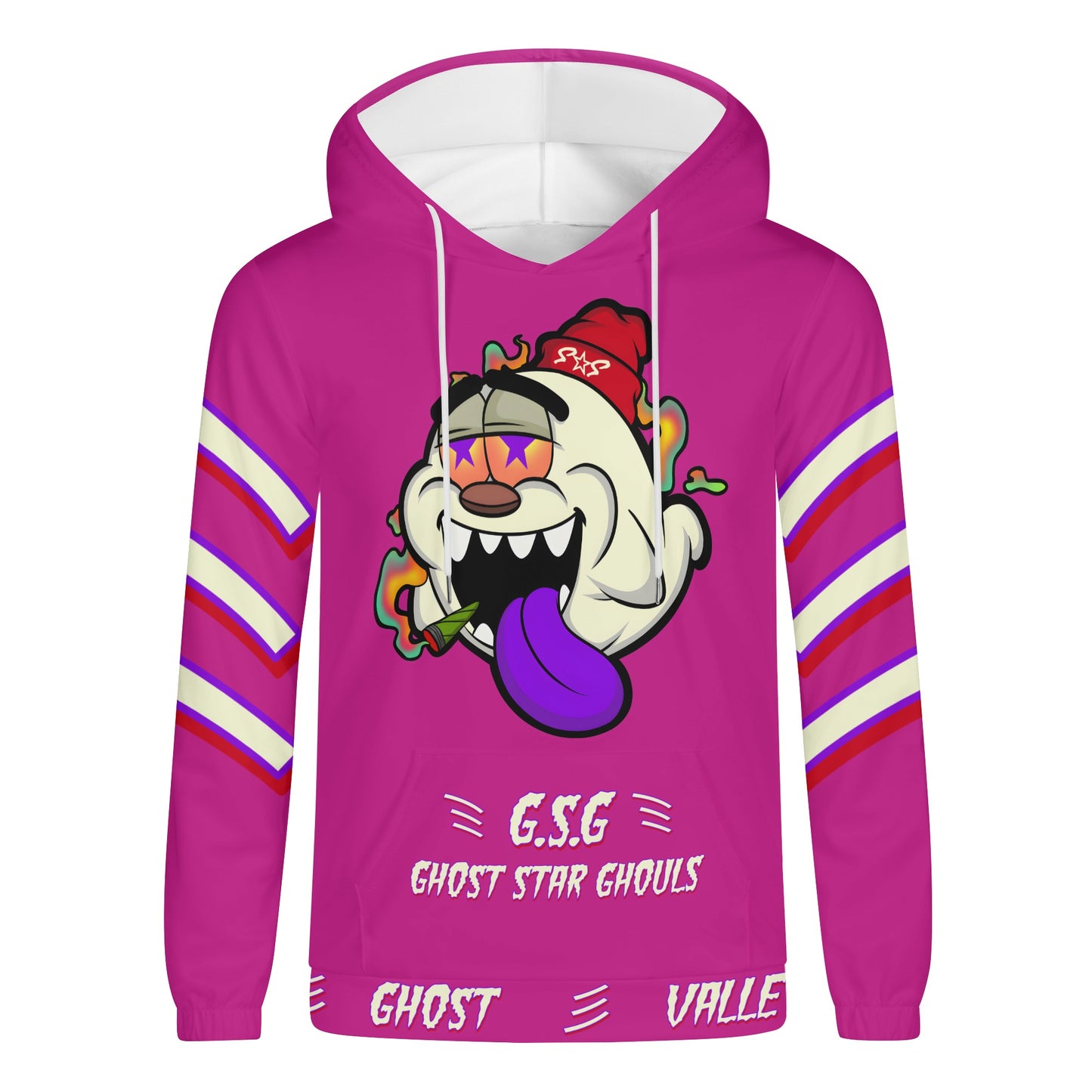 G.S.G Ghost Star Ghouls Mens Purple Lightweight Hoodie