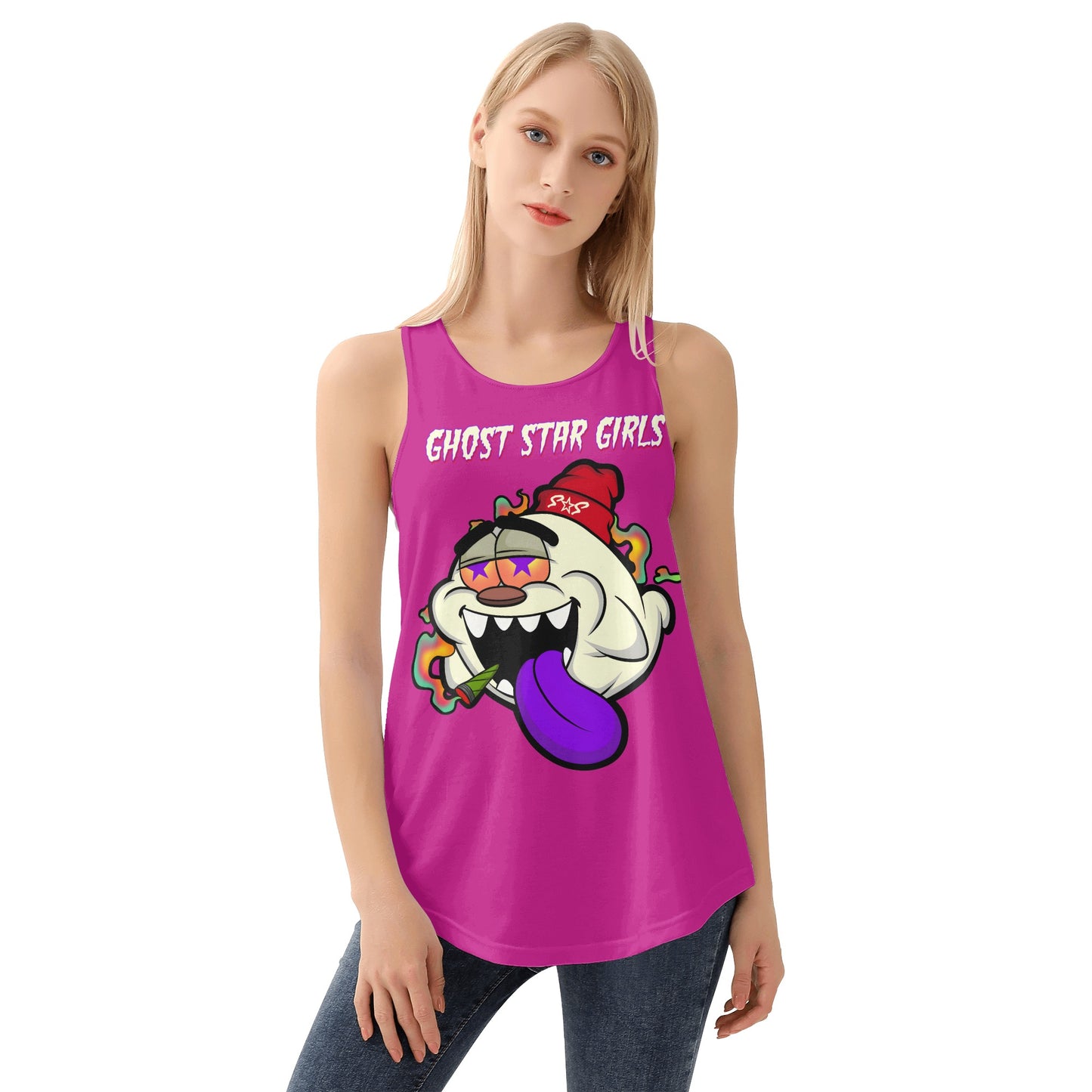 G.S.G Ghost Star Girl S.O.S Ghost Edition Womens Purple Vest