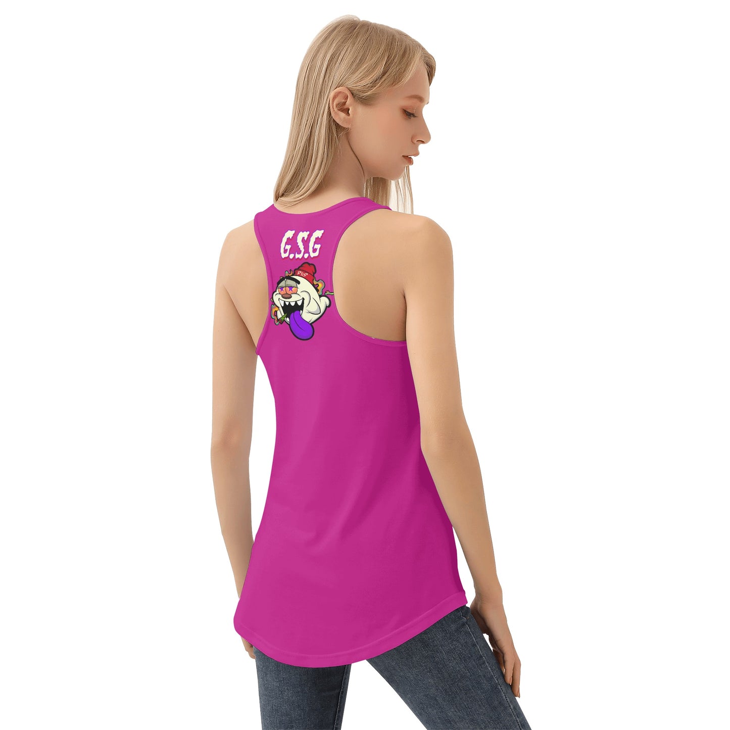 G.S.G Ghost Star Girl S.O.S Ghost Edition Womens Purple Vest