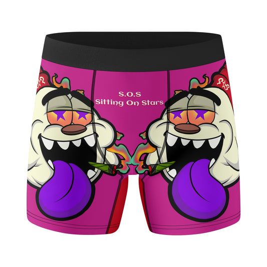 G.S.G Ghost Star Ghouls Mens Purple Classic Stretch Trunks & Underwear