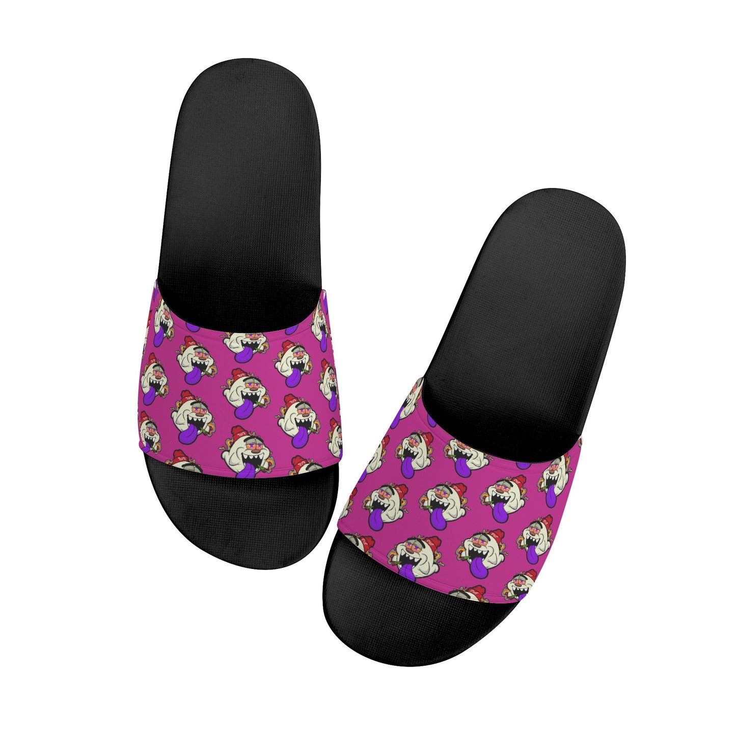 G.S.G Ghost Star Ghouls Mens Purple Star Slides