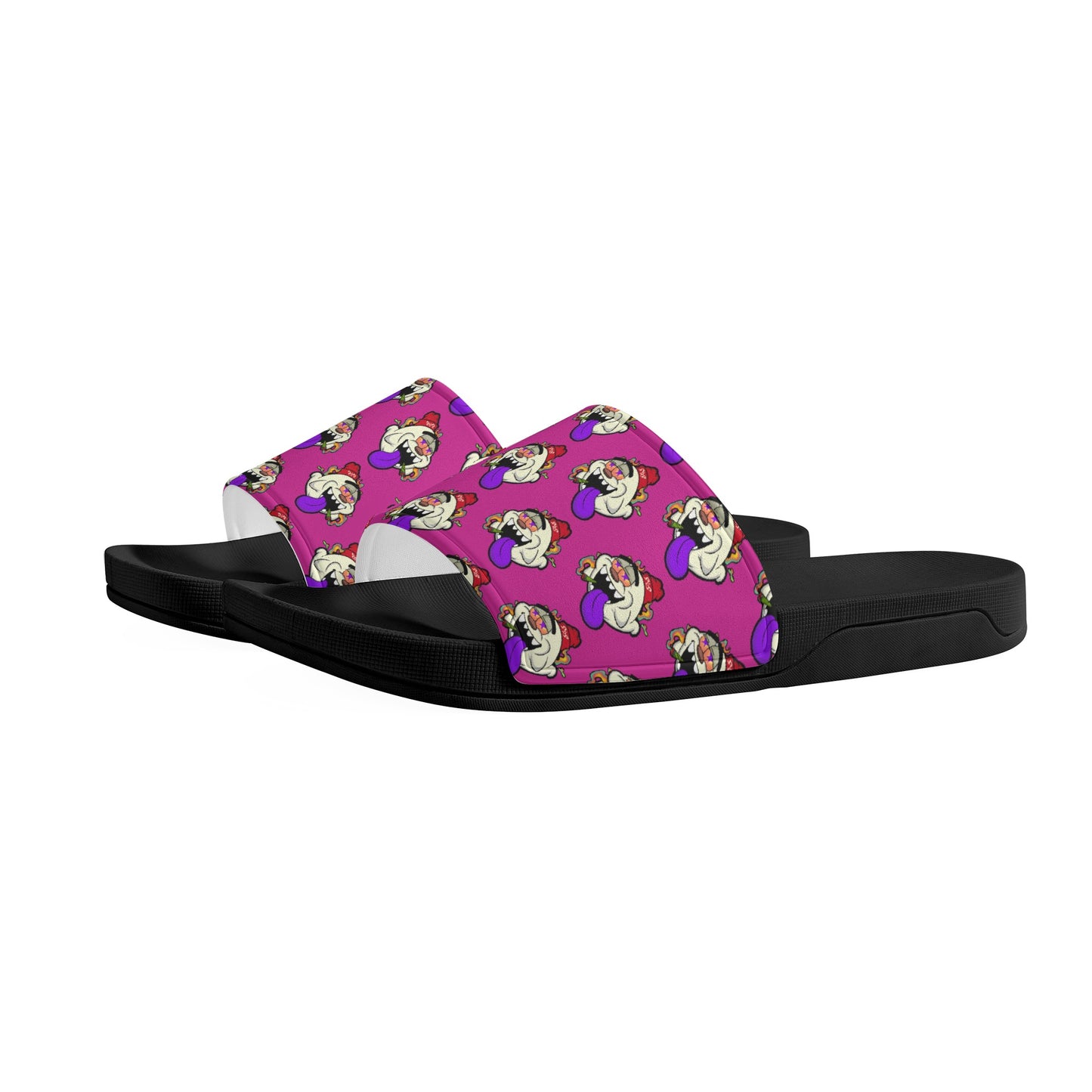 G.S.G Ghost Star Ghouls Mens Purple Star Slides