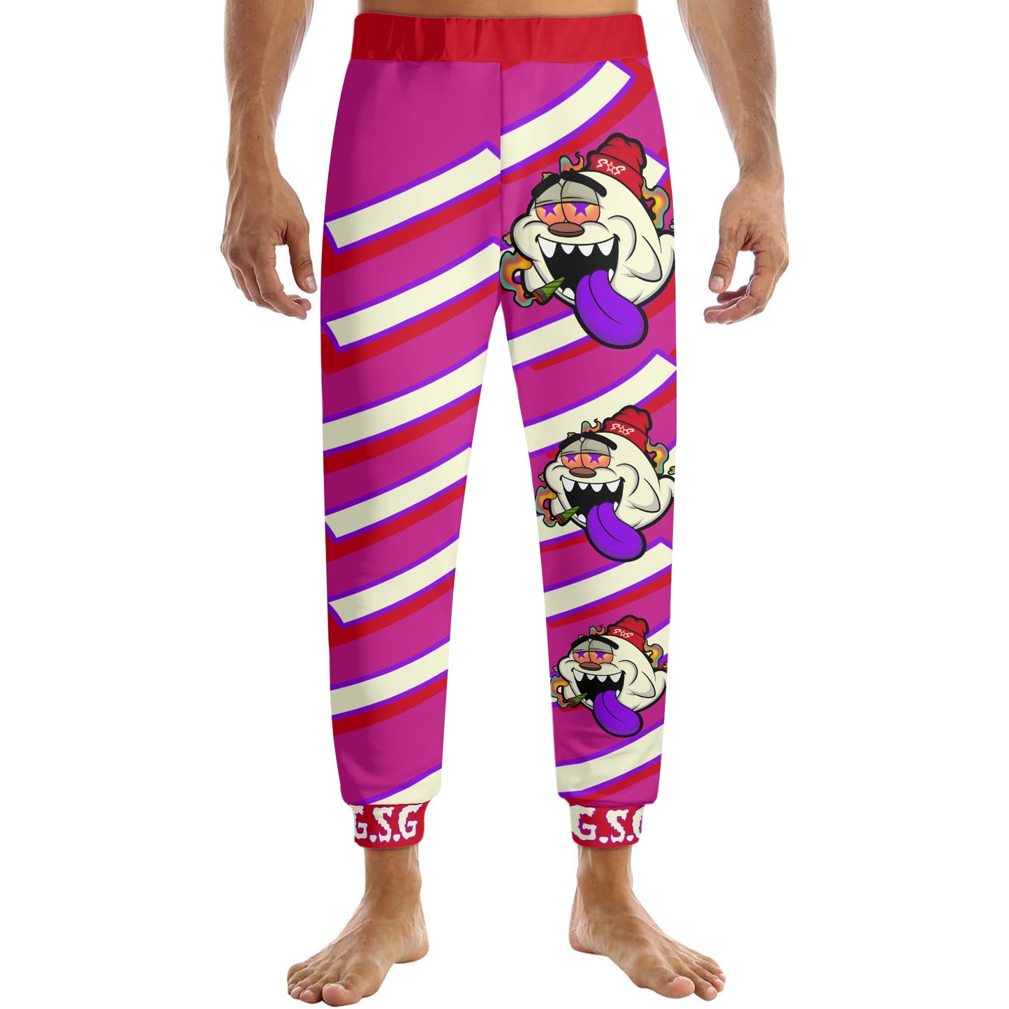 G.S.G Ghost Star Ghouls Mens Purple Sweatpants