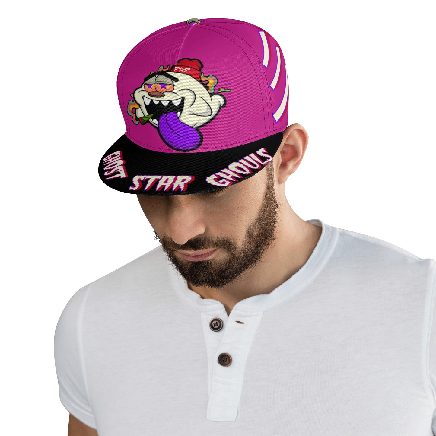 G.S.G Ghost Star Ghouls Purple Snapbacks