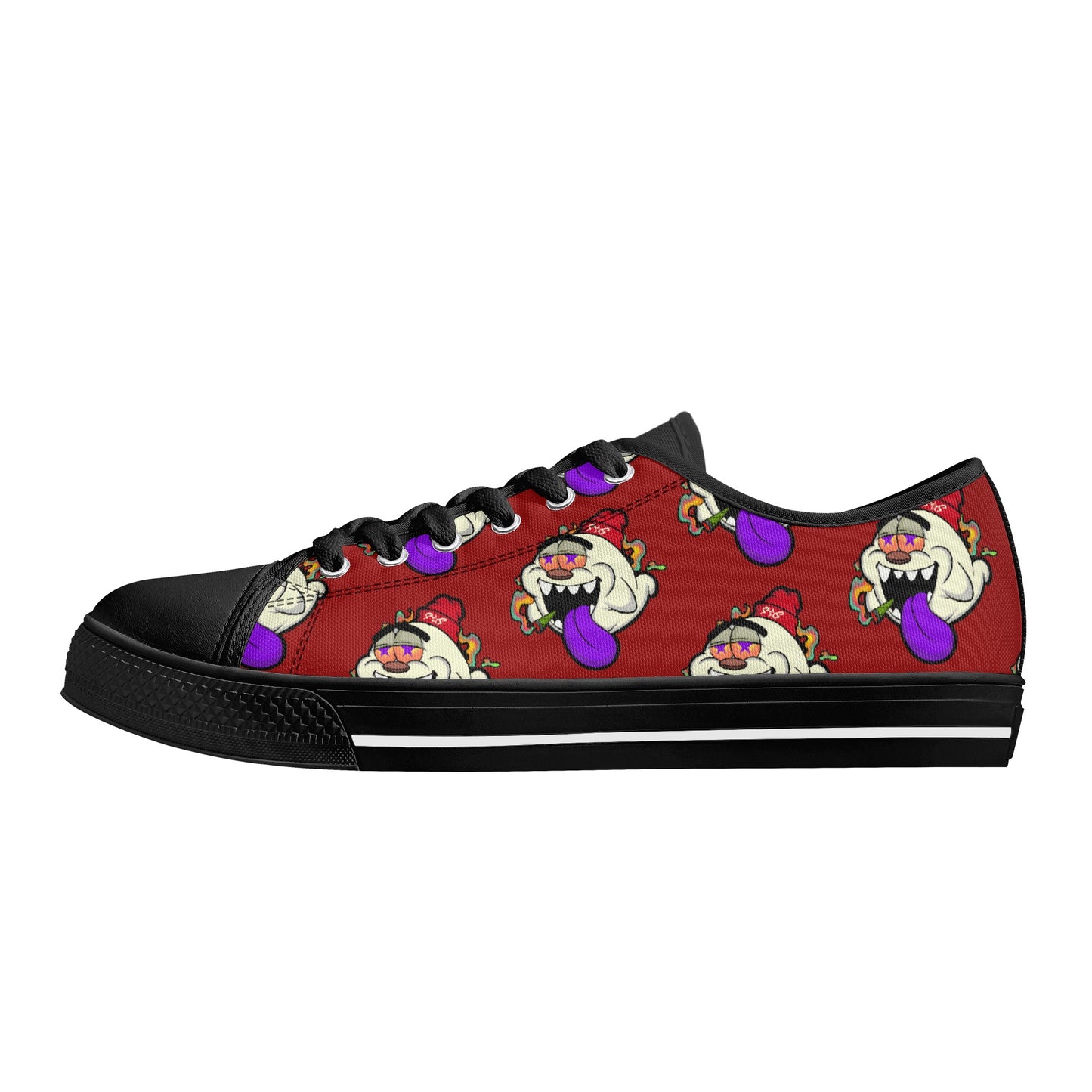 G.S.G Ghost Star Ghouls S.O.S Ghost Edition Mens Maroon Low Top Star Kicks