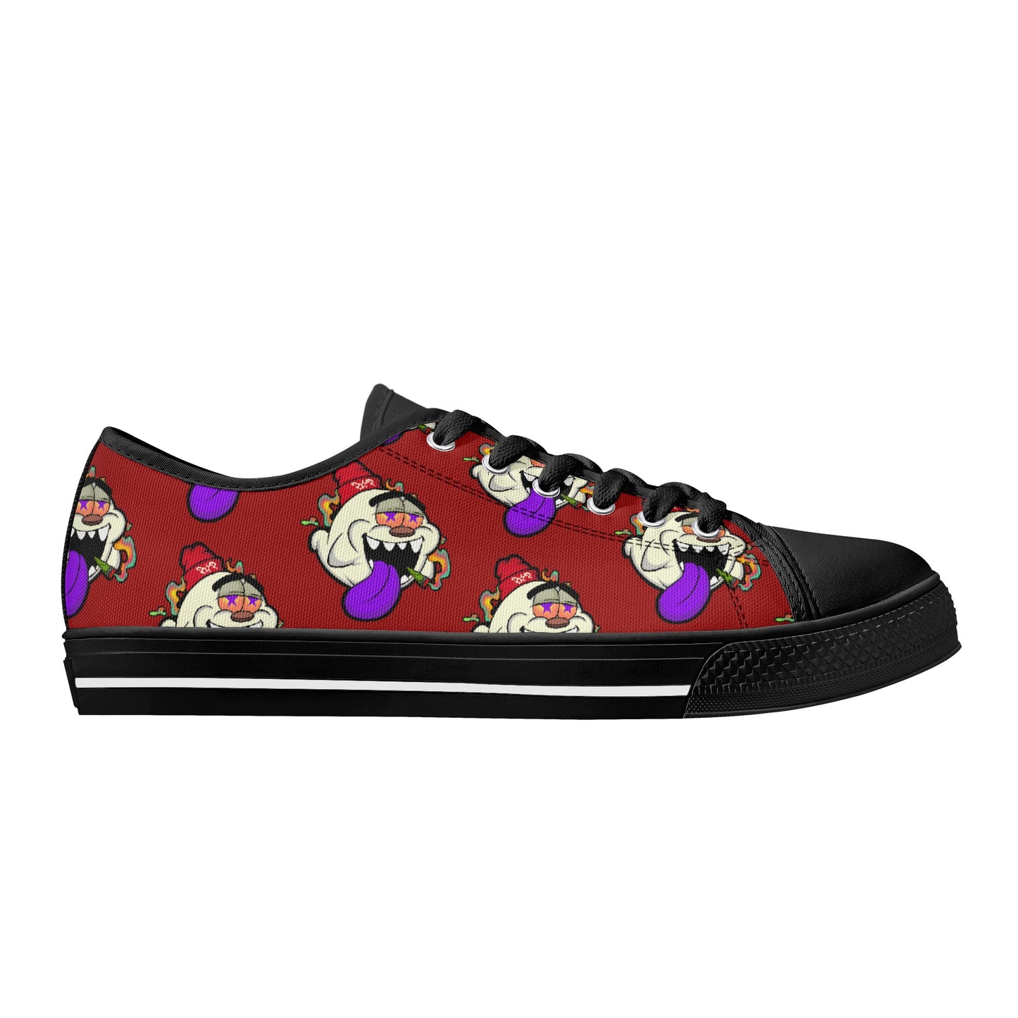 G.S.G Ghost Star Ghouls S.O.S Ghost Edition Mens Maroon Low Top Star Kicks