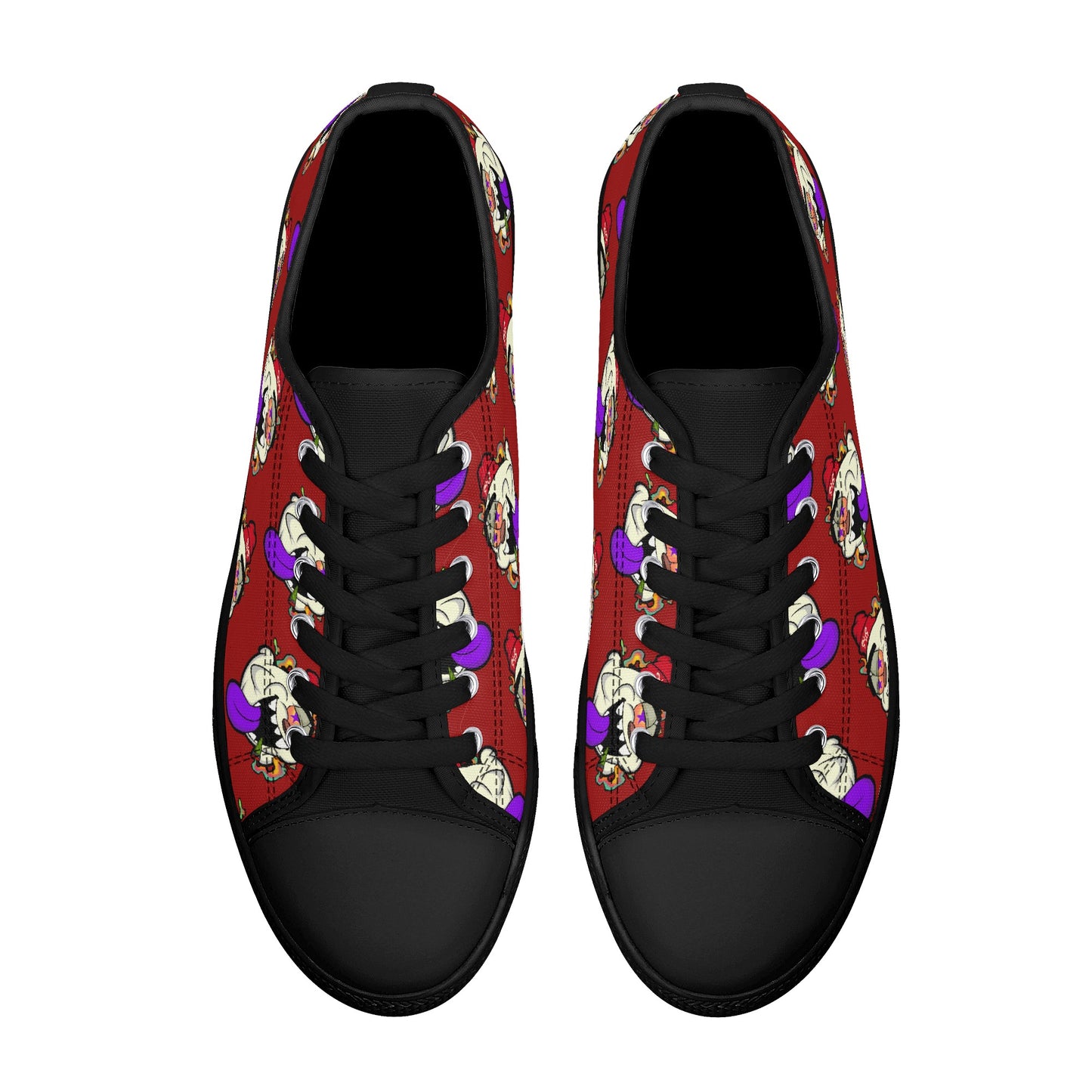 G.S.G Ghost Star Ghouls S.O.S Ghost Edition Mens Maroon Low Top Star Kicks