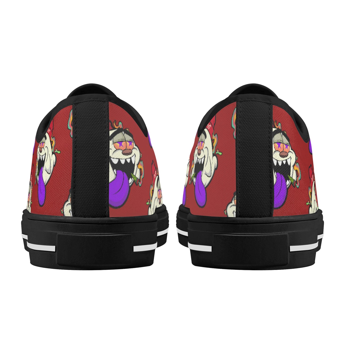 G.S.G Ghost Star Ghouls S.O.S Ghost Edition Mens Maroon Low Top Star Kicks