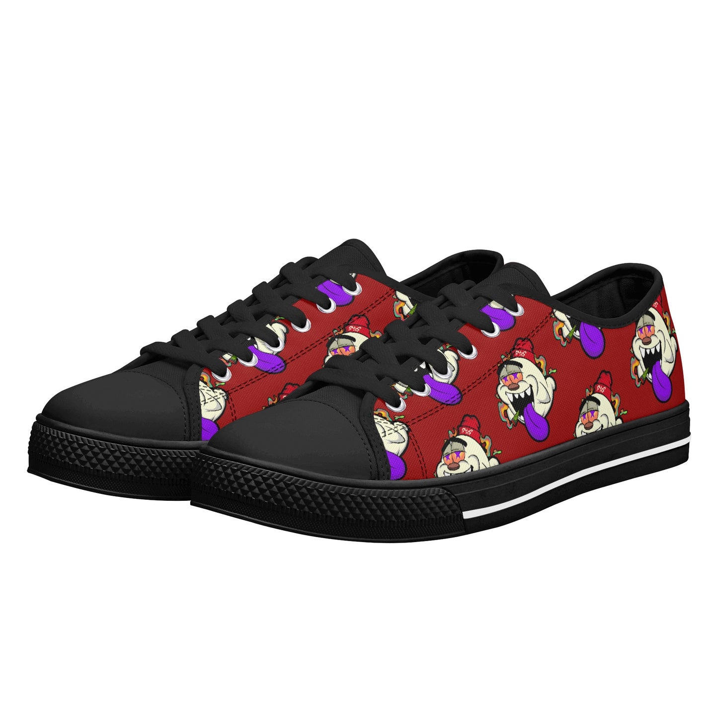 G.S.G Ghost Star Ghouls S.O.S Ghost Edition Mens Maroon Low Top Star Kicks