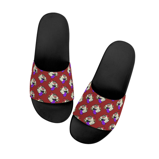 G.S.G Ghost Star Ghouls Mens Maroon Star Slides