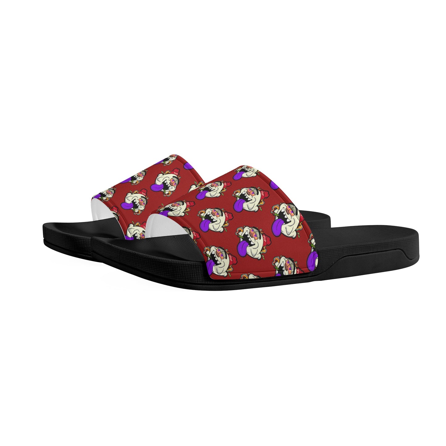 G.S.G Ghost Star Ghouls Mens Maroon Star Slides