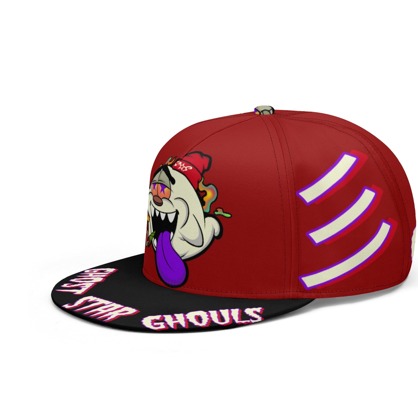 G.S.G Ghost Star Ghouls Maroon Snapbacks