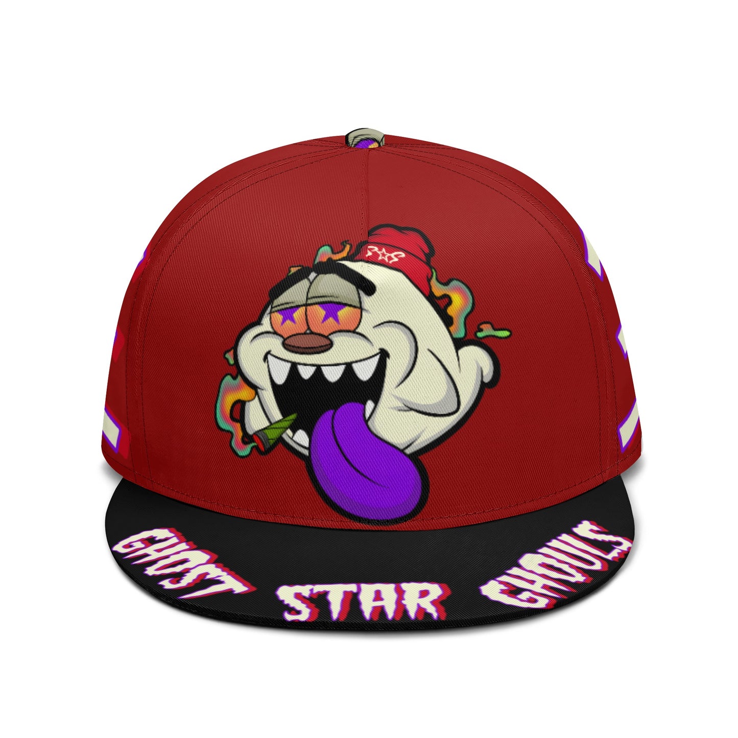 G.S.G Ghost Star Ghouls Maroon Snapbacks