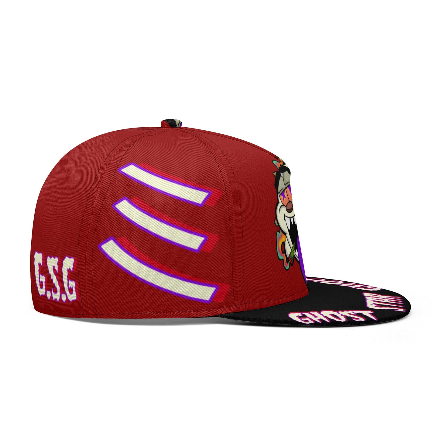 G.S.G Ghost Star Ghouls Maroon Snapbacks