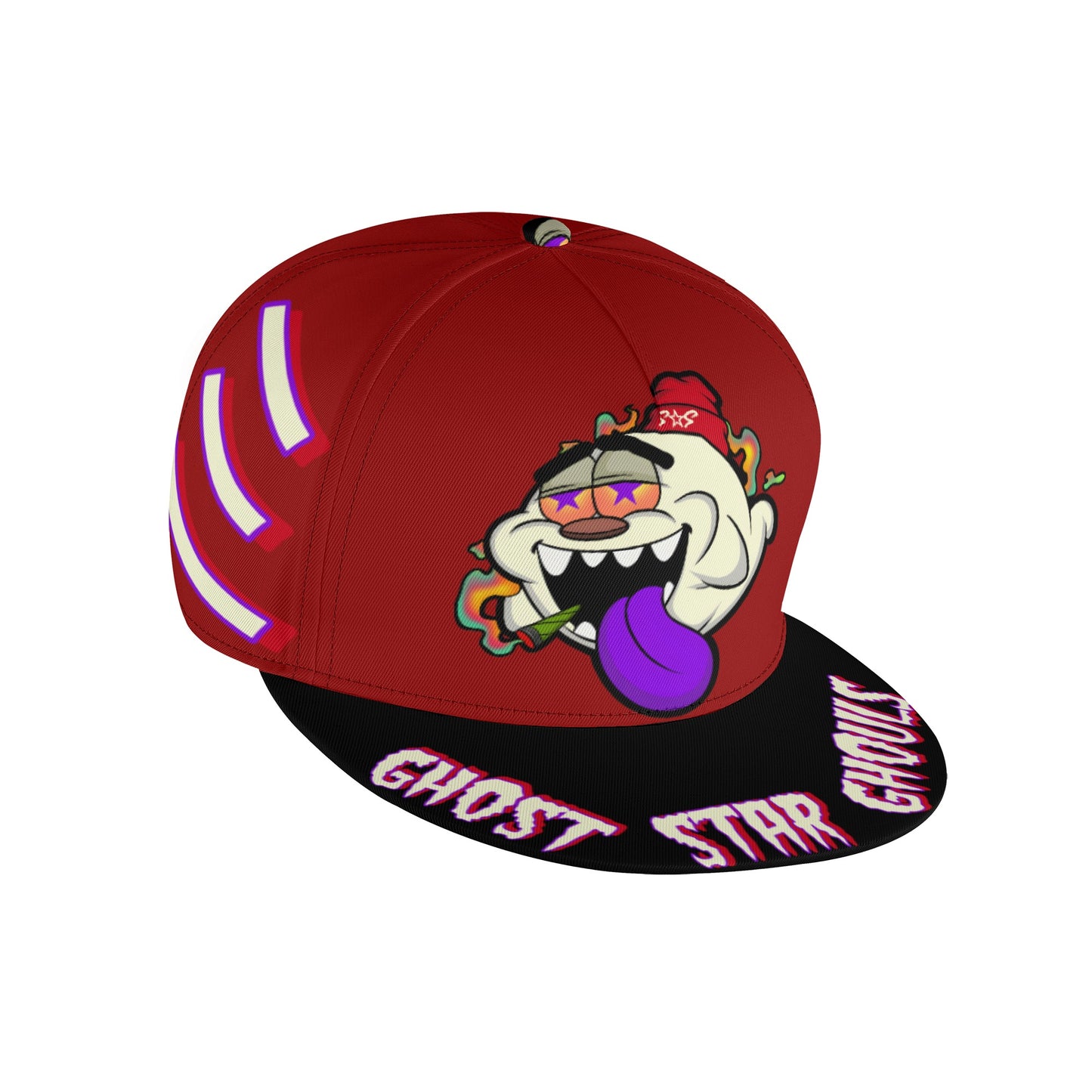 G.S.G Ghost Star Ghouls Maroon Snapbacks