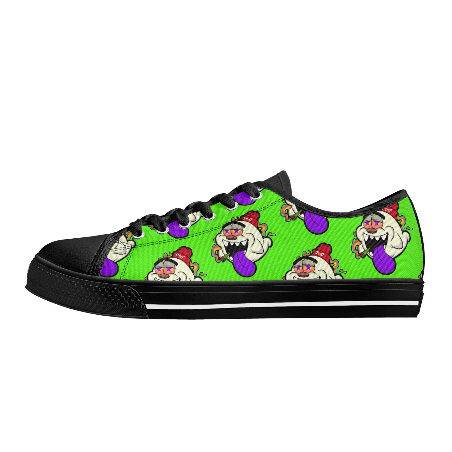 G.S.G Ghost Star Ghouls S.O.S Ghost Edition Mens Goo Green Low Top Star Kicks