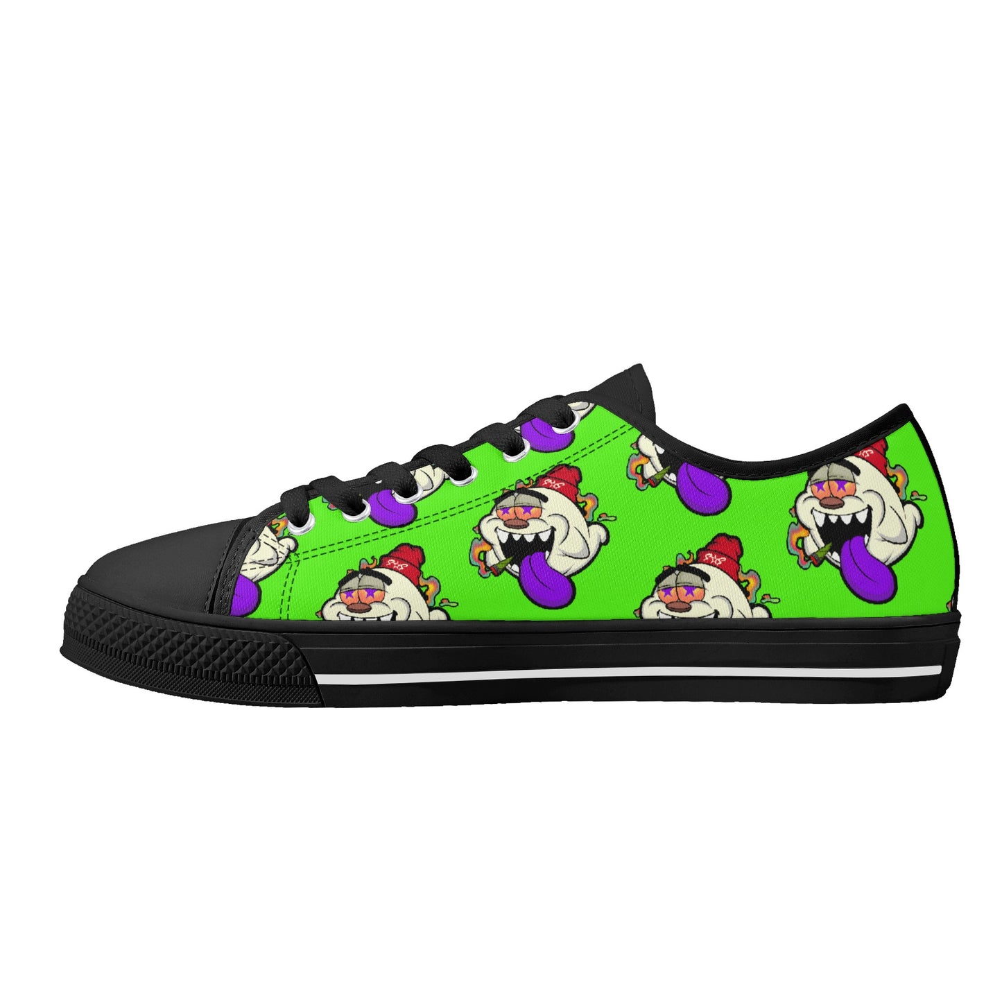 G.S.G Ghost Star Ghouls S.O.S Ghost Edition Mens Goo Green Low Top Star Kicks