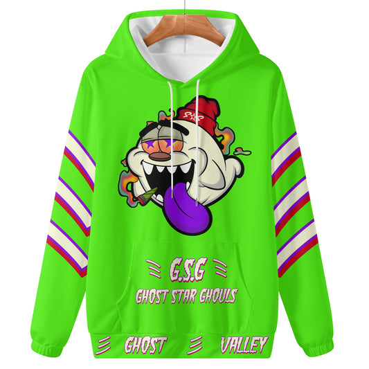 G.S.G Ghost Star Ghouls Mens Goo Green Lightweight Hoodie