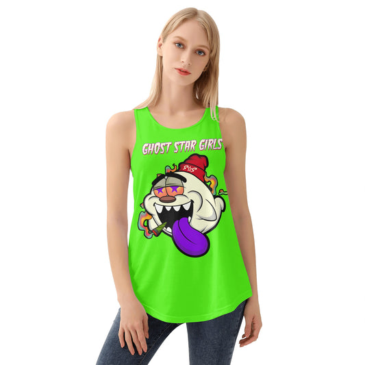 G.S.G Ghost Star Girl S.O.S Ghost Edition Womens Goo Green Vest