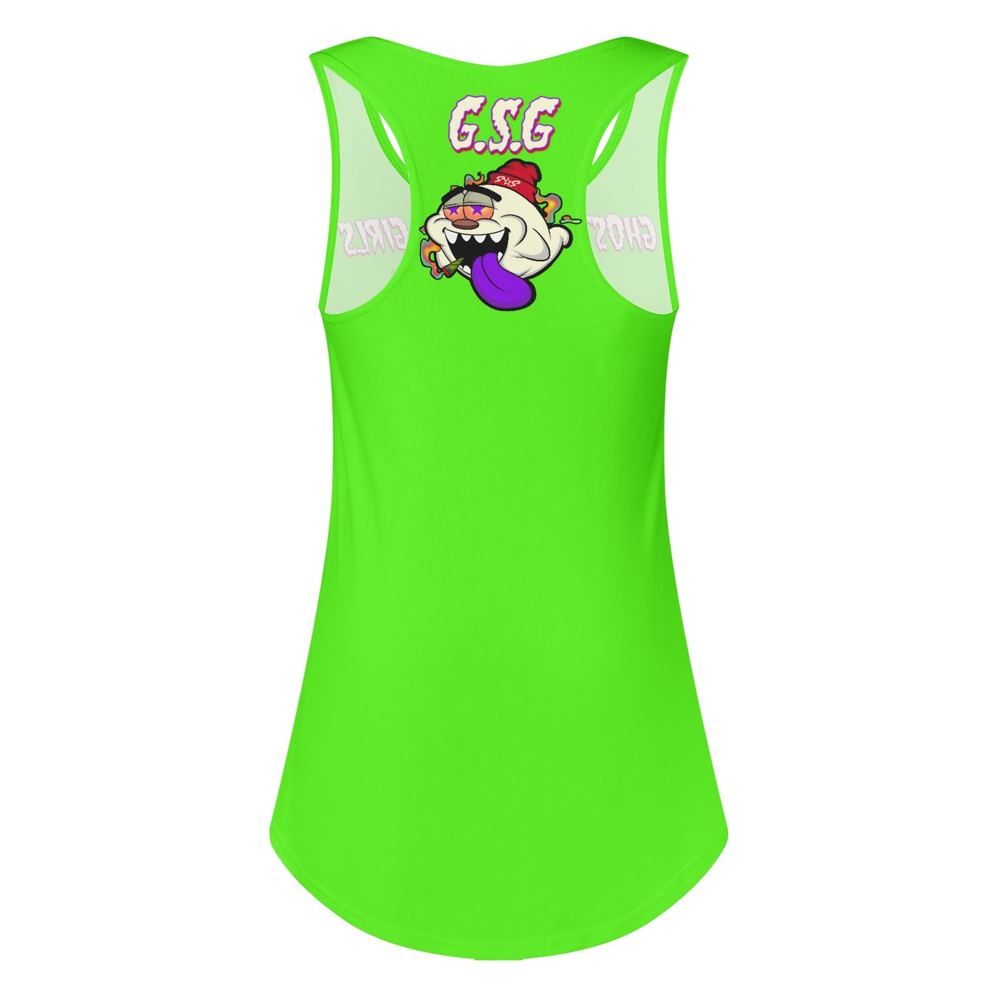 G.S.G Ghost Star Girl S.O.S Ghost Edition Womens Goo Green Vest