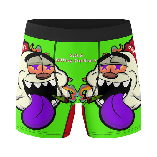 G.S.G Ghost Star Ghouls Mens Goo Green Classic Stretch Trunks & Underwear