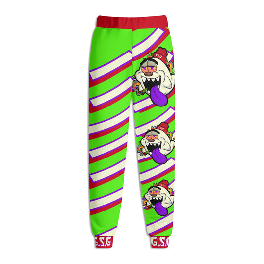 G.S.G Ghost Star Ghouls Mens Goo Green Sweatpants