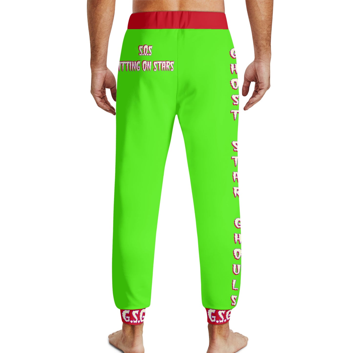 G.S.G Ghost Star Ghouls Mens Goo Green Sweatpants