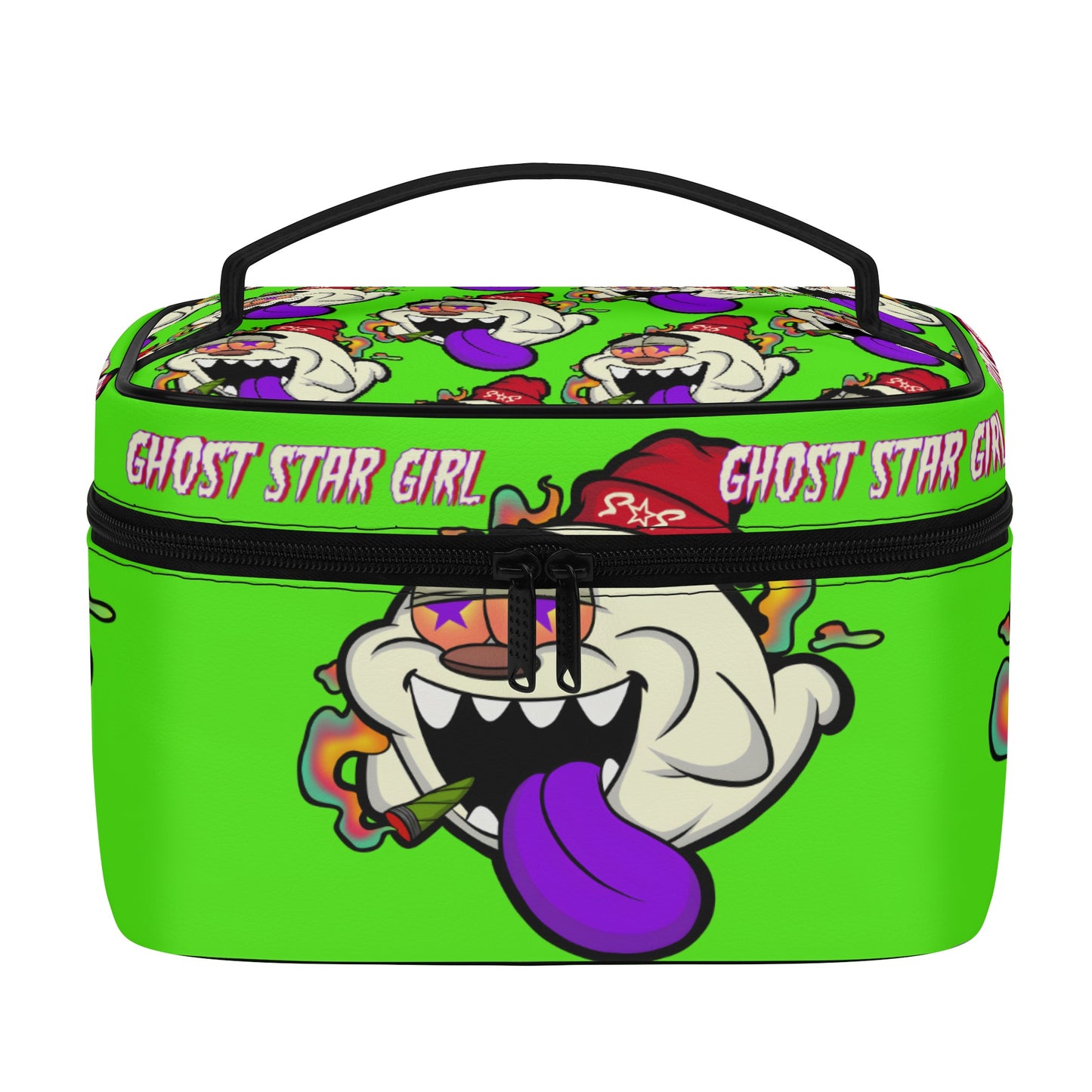 G.S.G Ghost Star Girl Goo Green Leather Cosmetic Bag