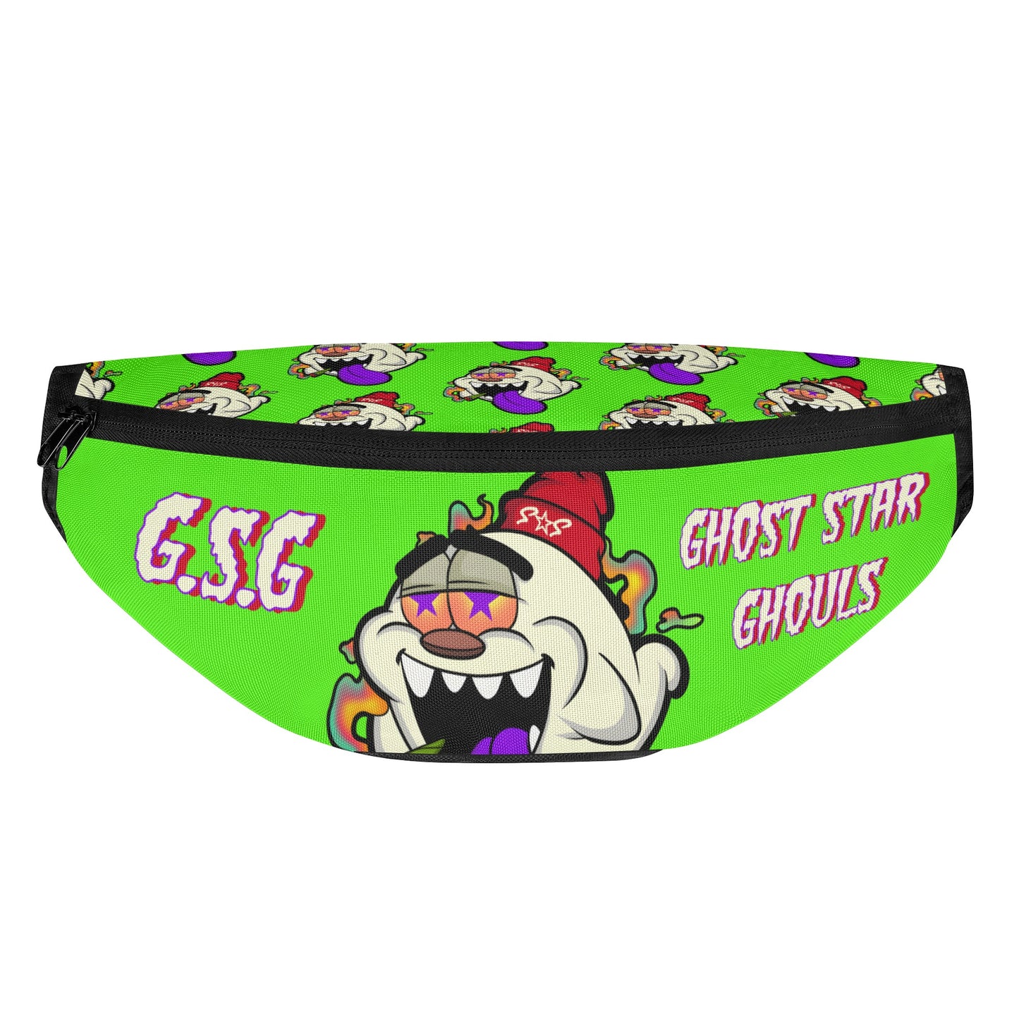 G.S.G Ghost Star Ghouls Goo Green Fanny Pack