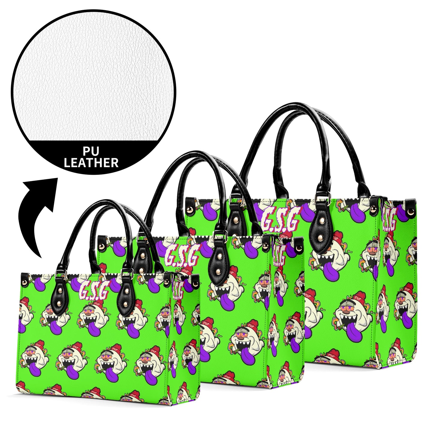 G.S.G Ghost Star Girl S.O.S Ghost Edition Goo Green Luxury Womens Leather Handbag