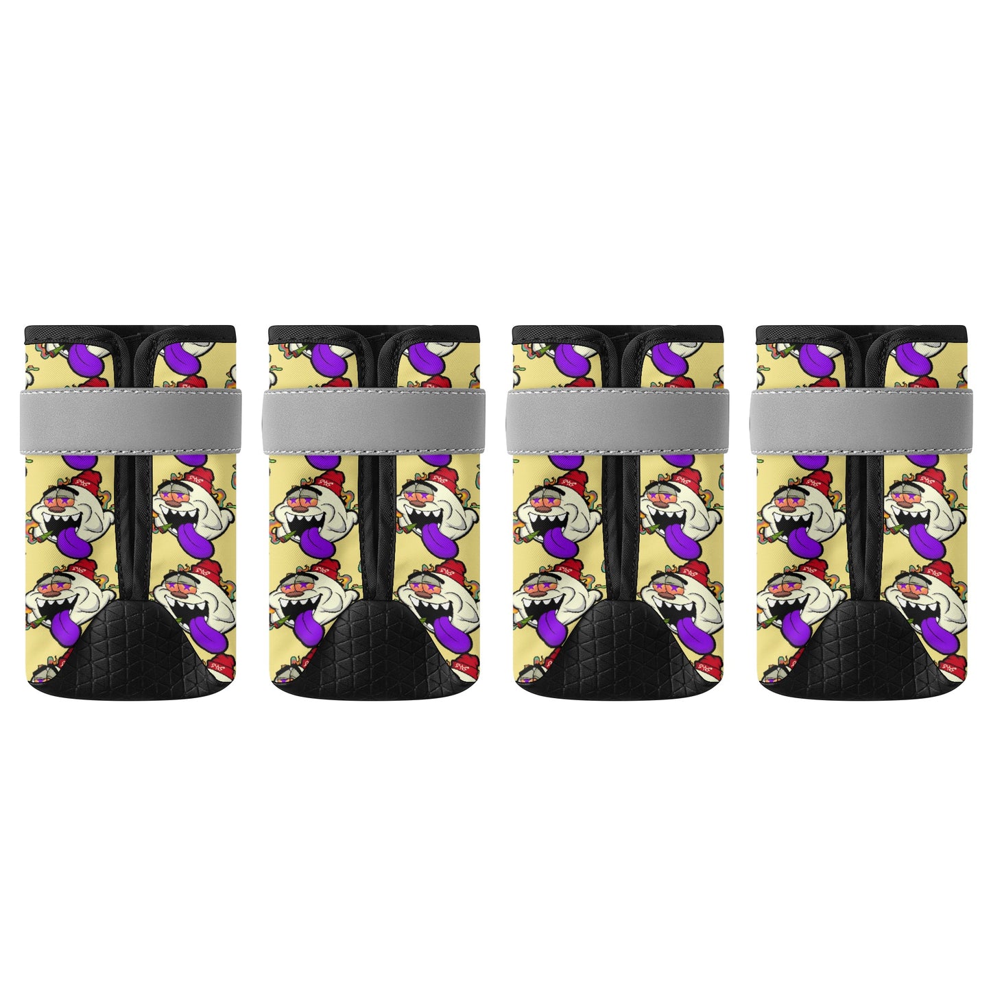 G.S.G Ghost Star Ghouls Tan Non Slip Dog Socks