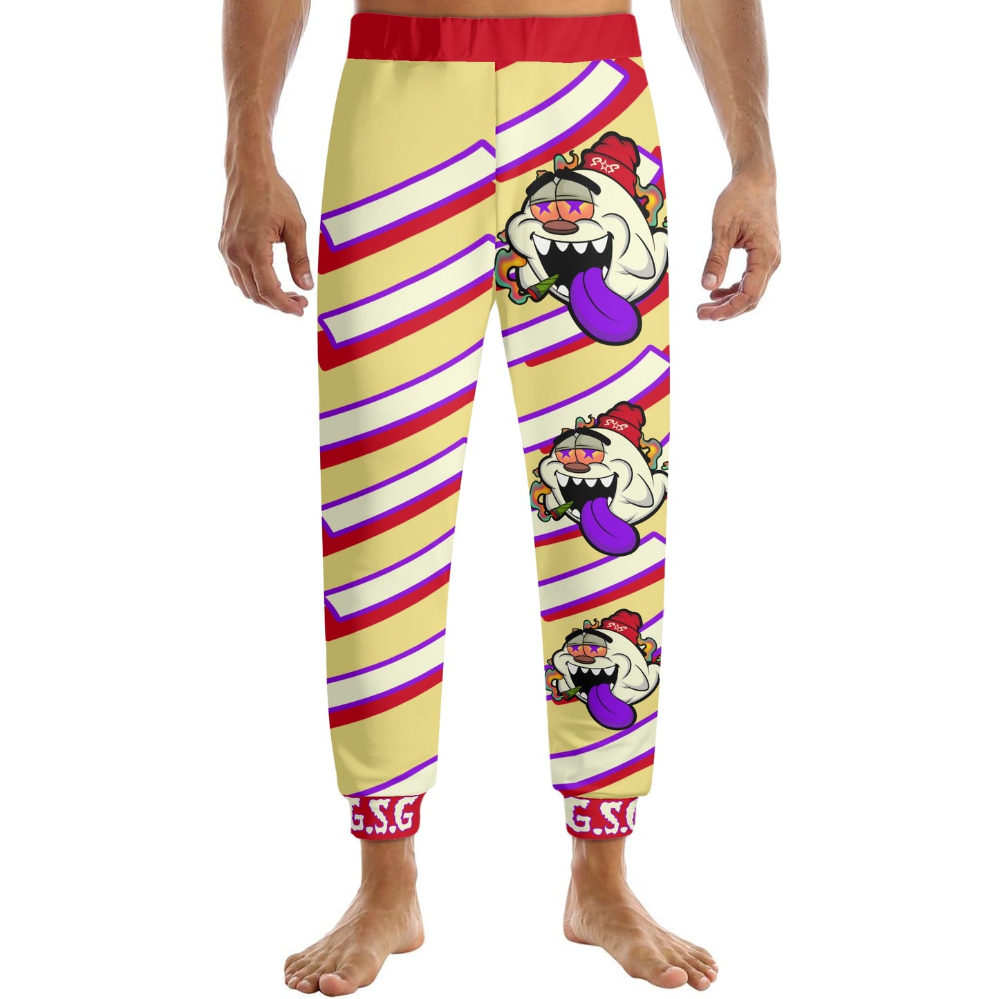 G.S.G Ghost Star Ghouls Mens Tan Sweatpants