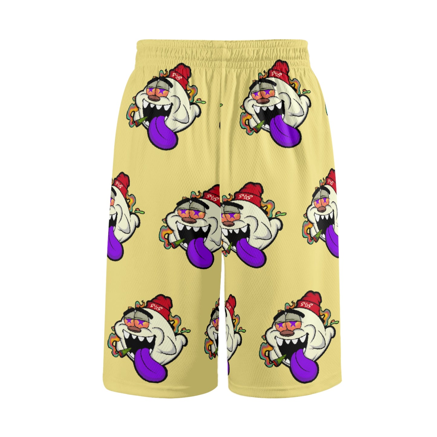 G.S.G Ghost Star Ghouls S.O.S Ghost Edition Mens Tan Basketball Shorts