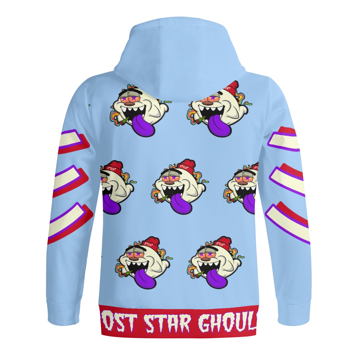 G.S.G Ghost Star Ghouls S.O.S Ghost Edition Adult Full Zip Turtleneck Hoodie Streetwear