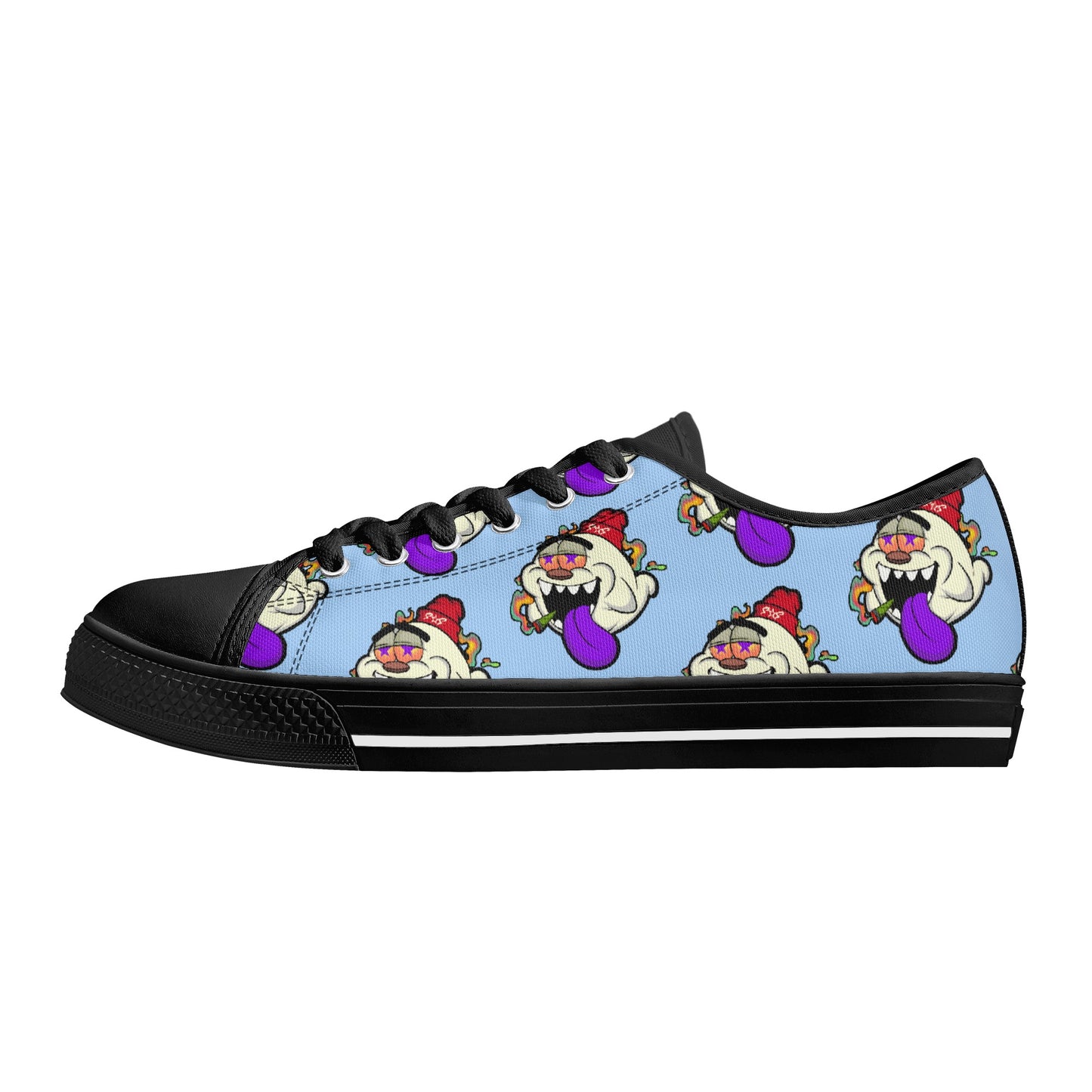 G.S.G Ghost Star Ghouls S.O.S Ghost Edition Mens Sky Blue Low Top Star Kicks