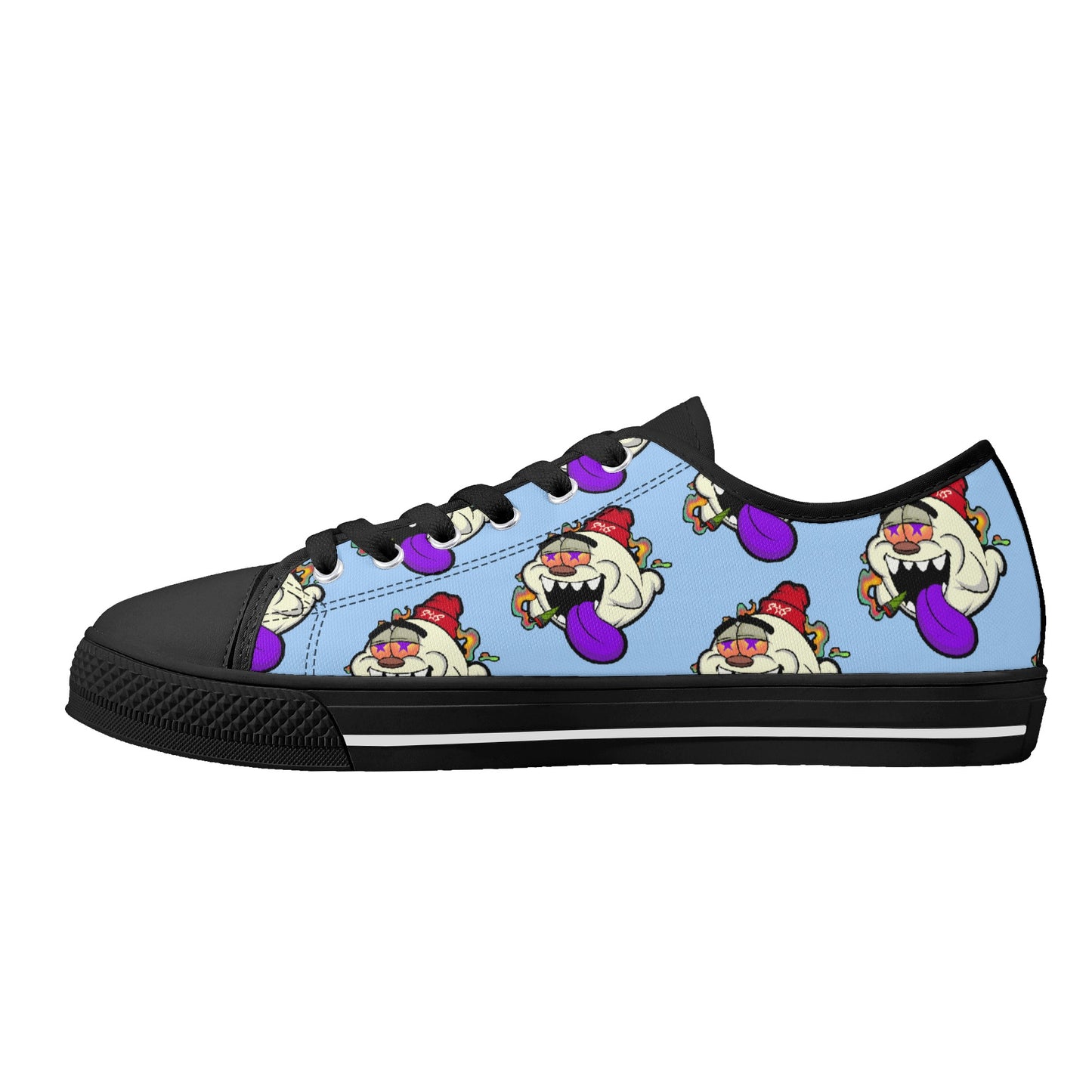 G.S.G Ghost Star Ghouls S.O.S Ghost Edition Mens Sky Blue Low Top Star Kicks