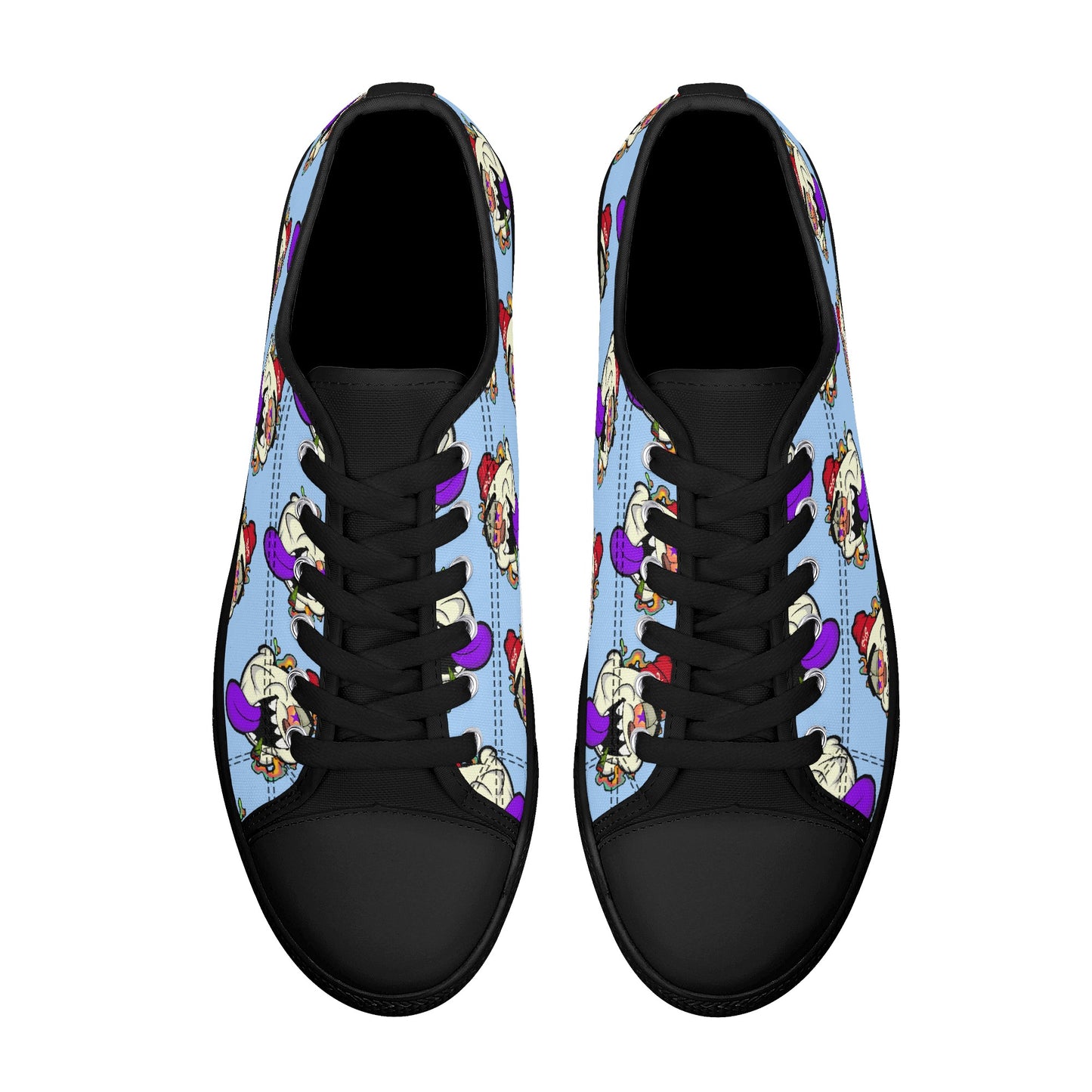 G.S.G Ghost Star Ghouls S.O.S Ghost Edition Mens Sky Blue Low Top Star Kicks